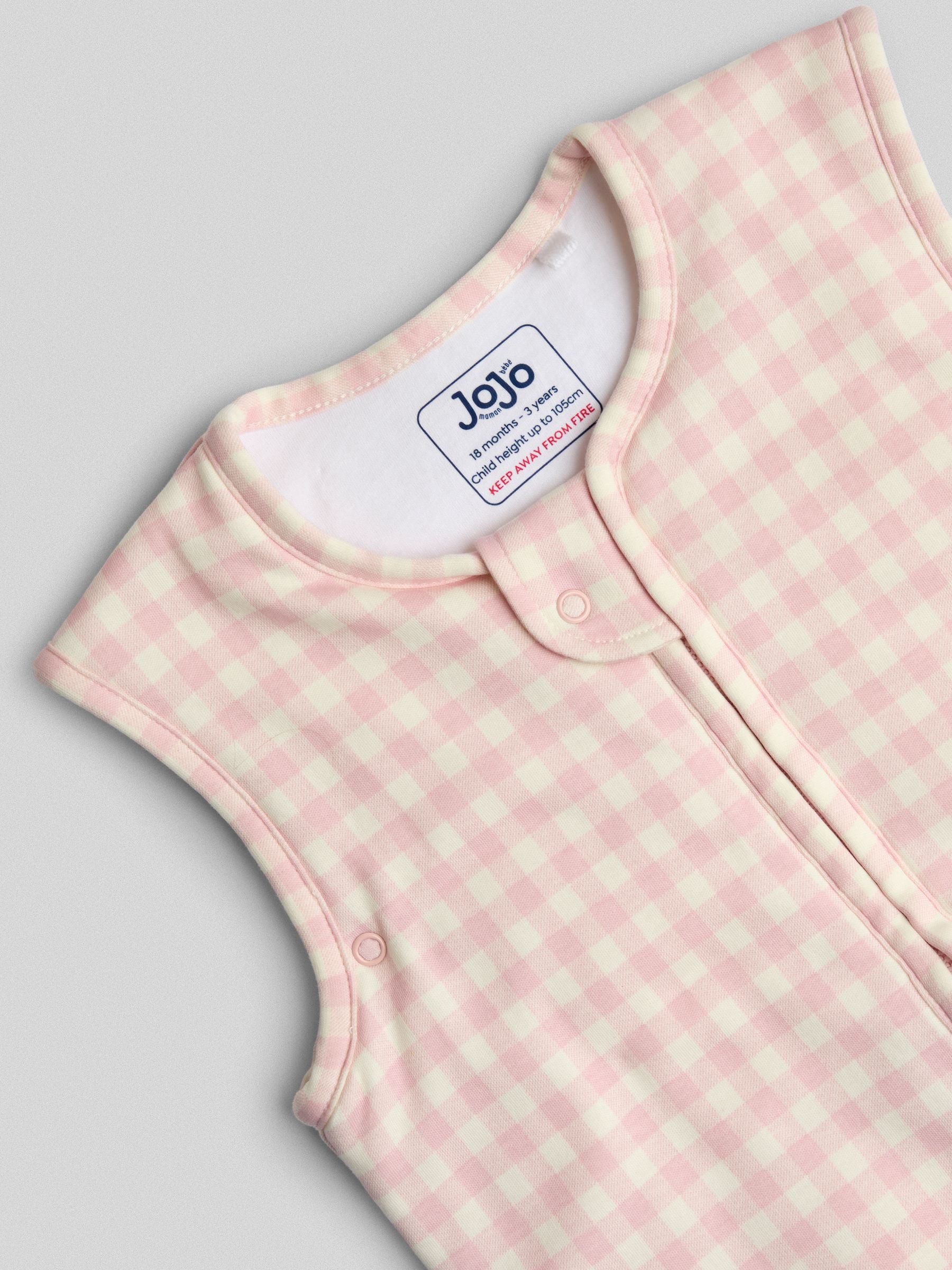 Pink Gingham Bunny Applique 1.5 Tog Toddler Sleeping Bag - Image 4 of 5