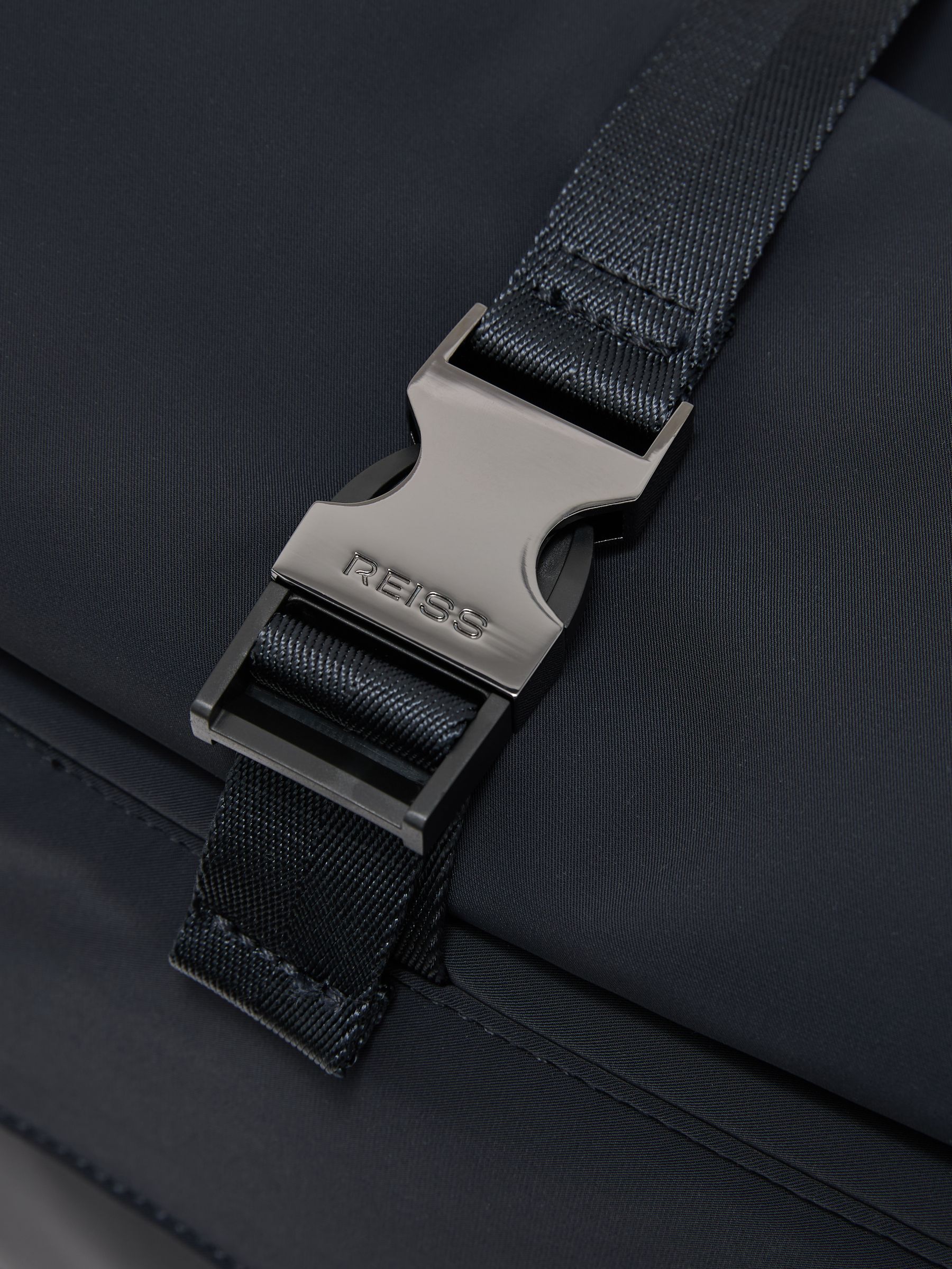 Technical Roll-Top Backpack in Navy - Image 5 of 5