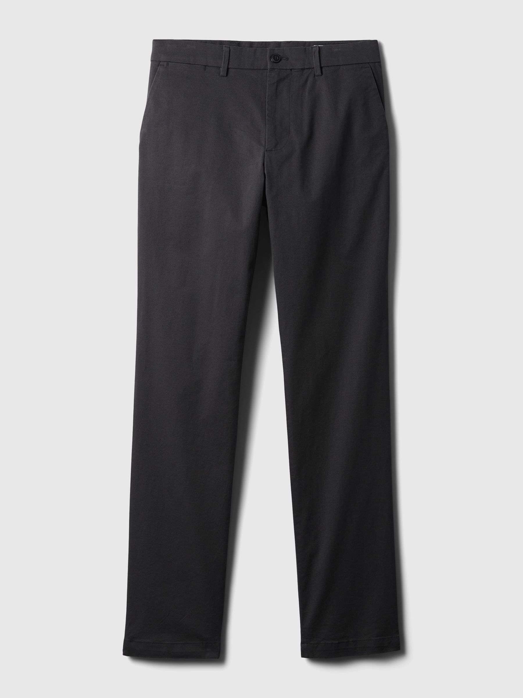 Black Modern Straight Chinos - Image 6 of 7