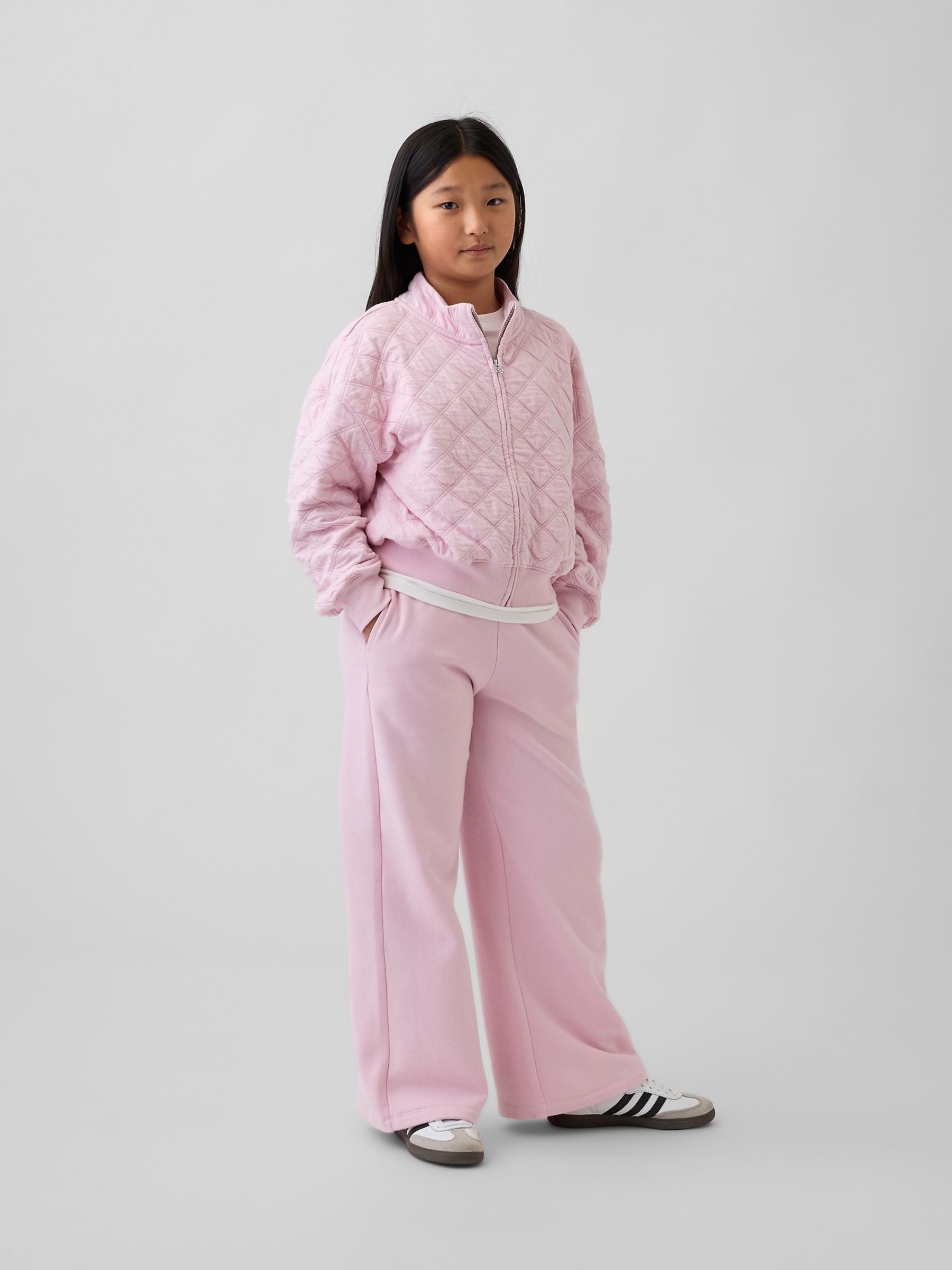 Pink Oversized Quilted Zip Jacket - Image 3 of 5