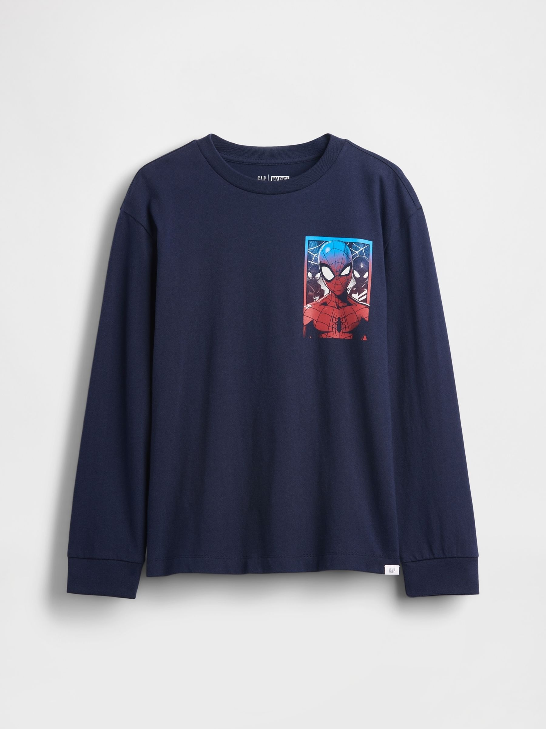 Navy Marvel Relaxed Graphic T-Shirt - Image 1 of 3
