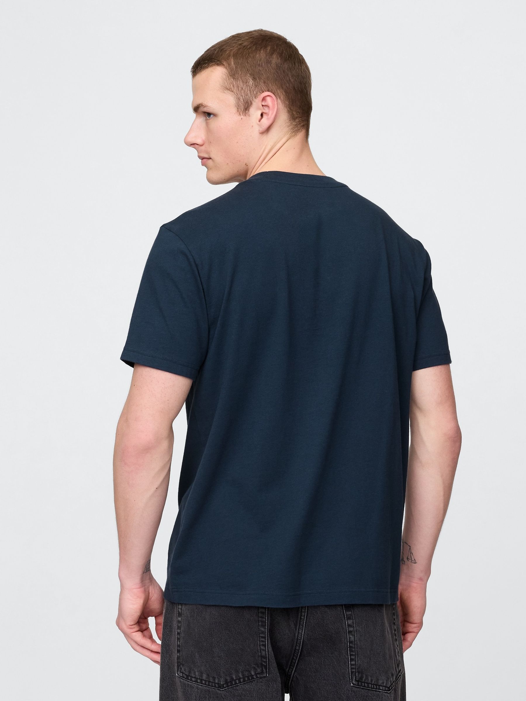 Navy Arch Logo Short Sleeve T-Shirt - Image 2 of 4