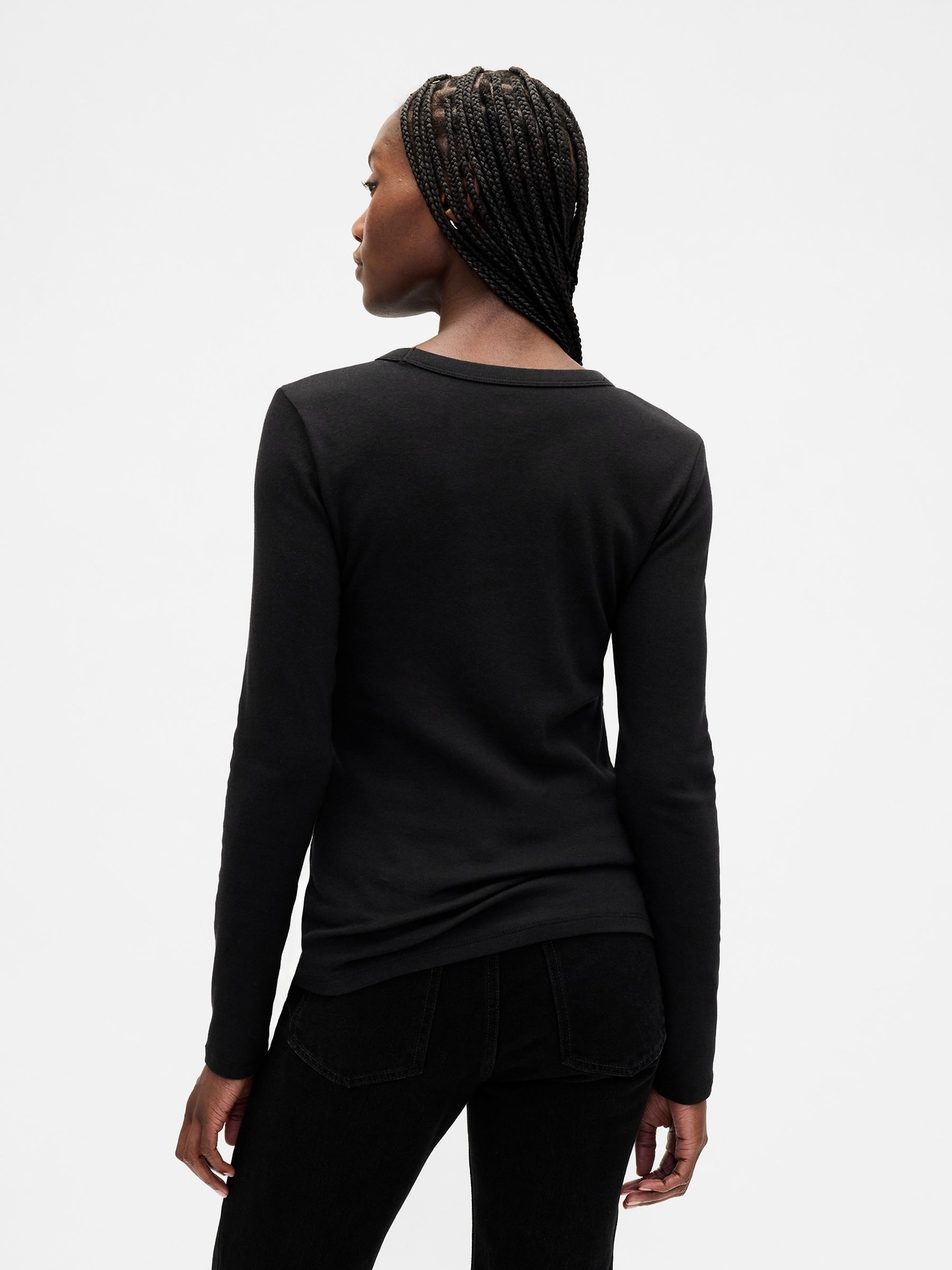 Modern Black Modern Crew Neck T-Shirt - Image 2 of 4