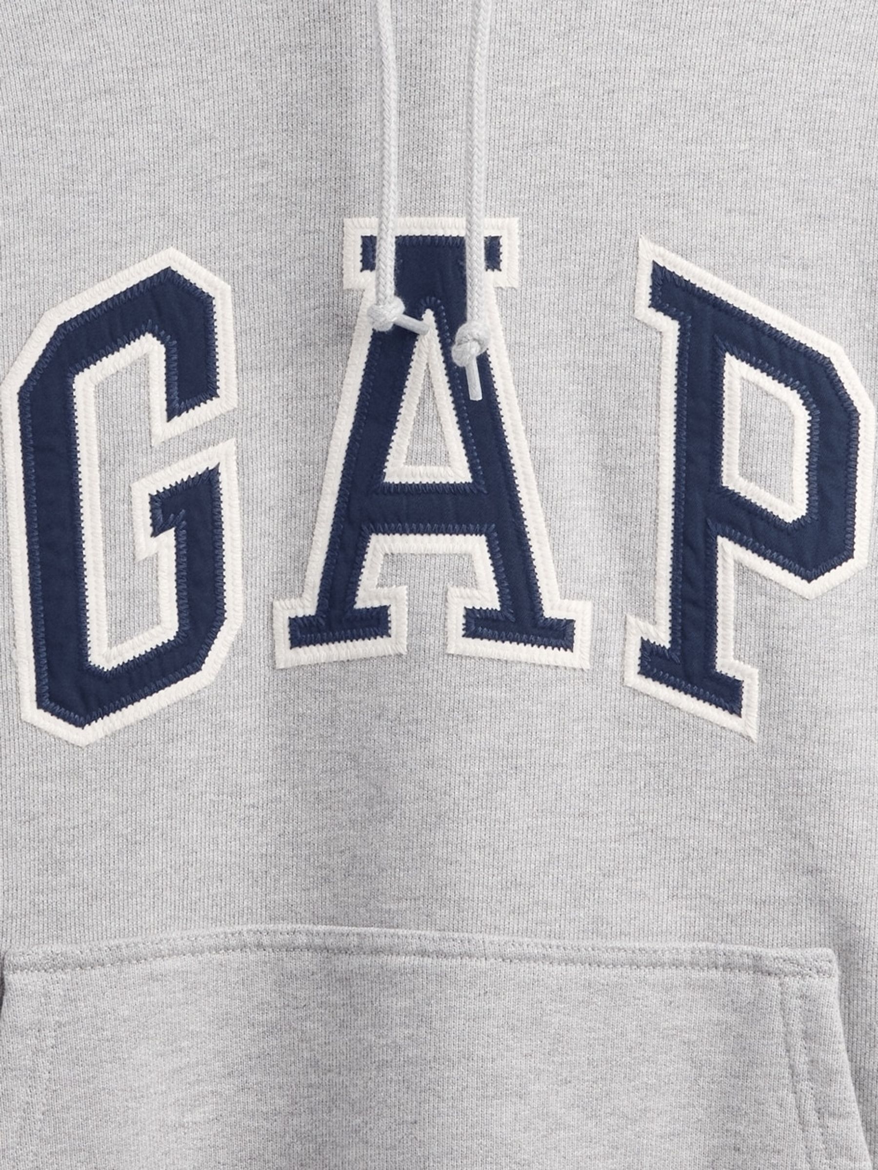 Grey Oversized Extra Heavyweight French Terry Logo Hoodie - Image 4 of 4 Grey Oversized Extra Heavyweight French Terry Logo Hoodie - Image 4 of 4