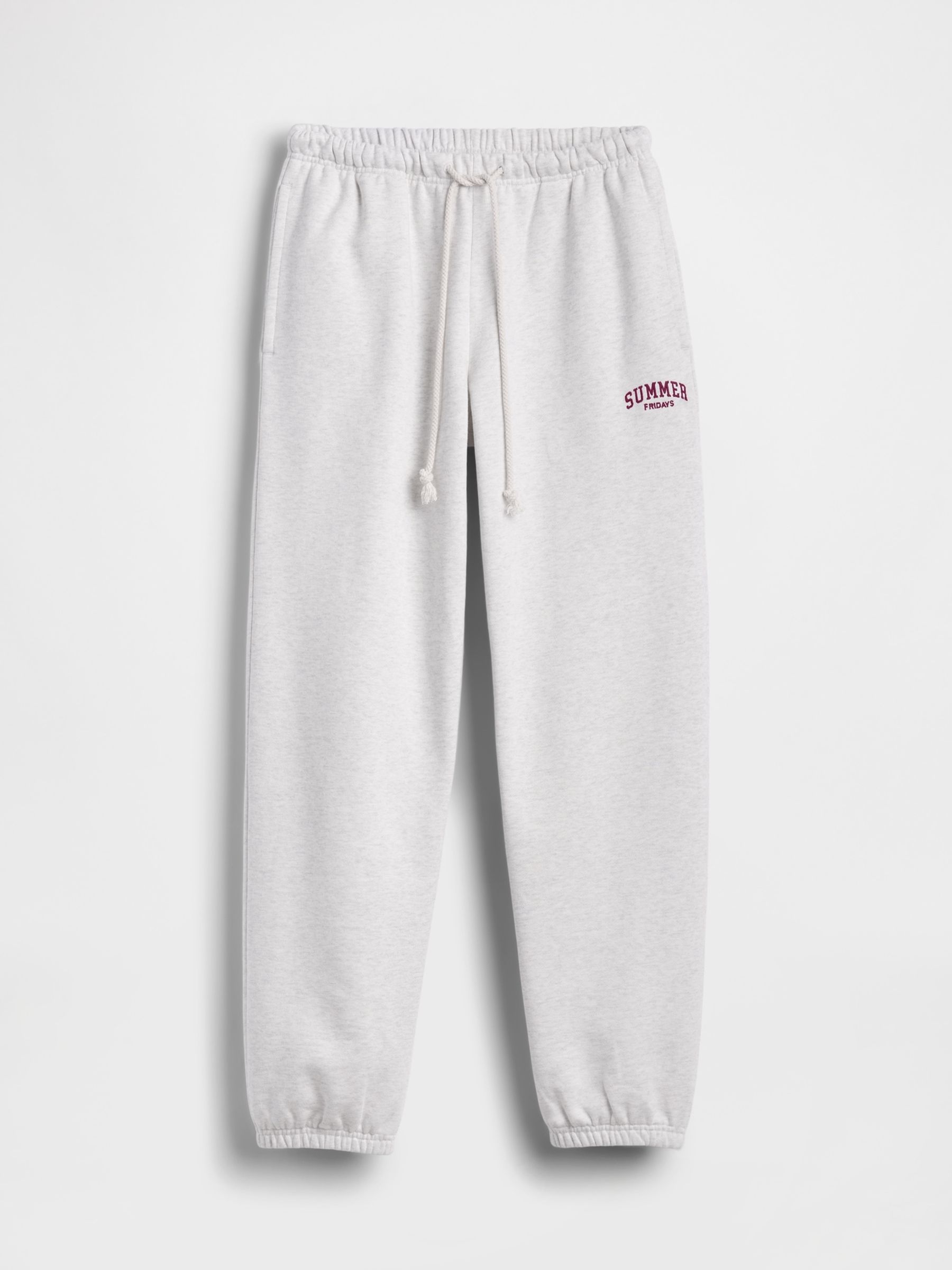 Gap X Summer Fridays Grey/Brown Heavyweight Relaxed Logo Joggers - Image 8 of 9
