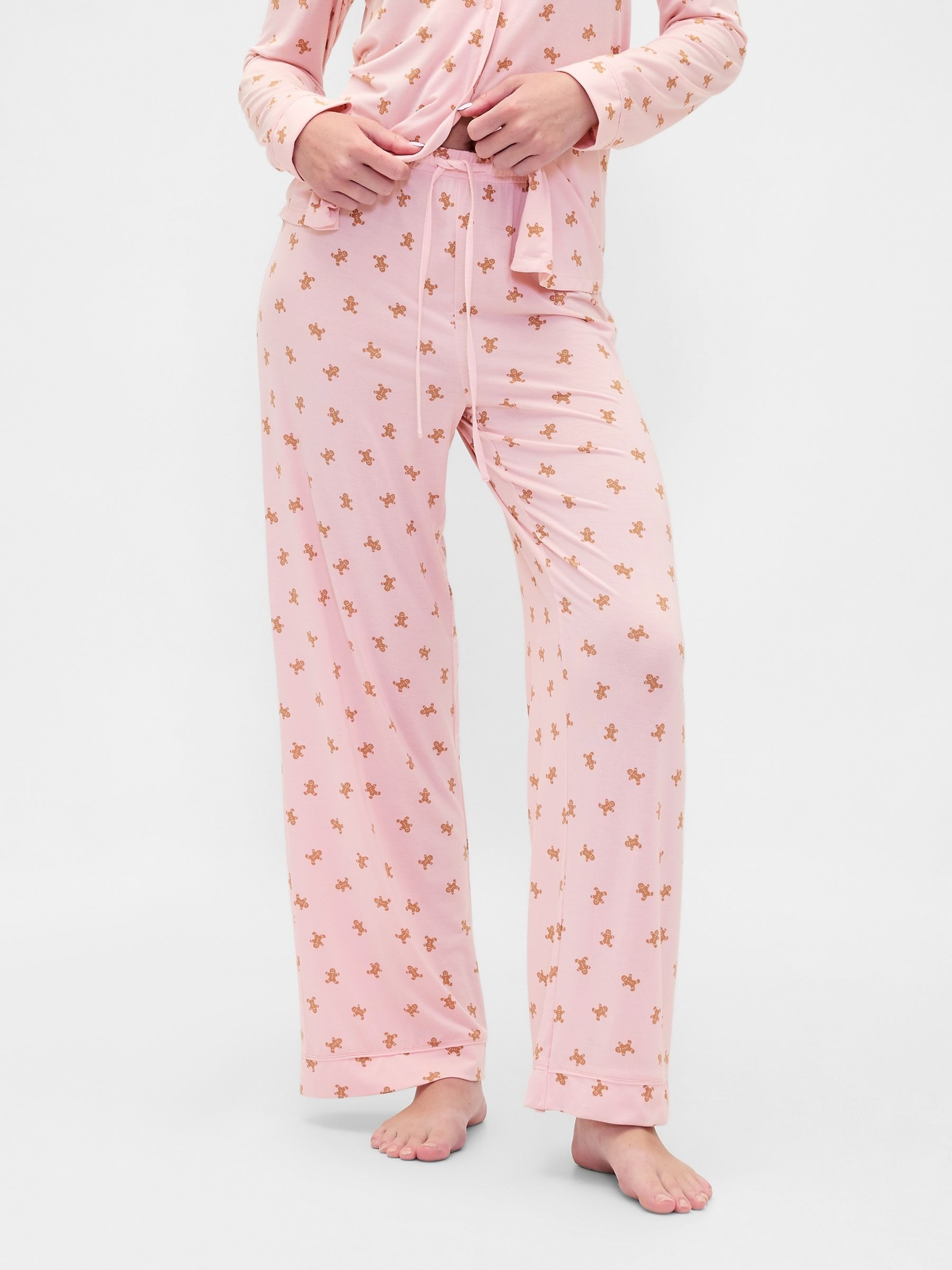 Pink Softest Modal Pyjama Bottoms - Image 1 of 5 Pink Softest Modal Pyjama Bottoms - Image 1 of 5