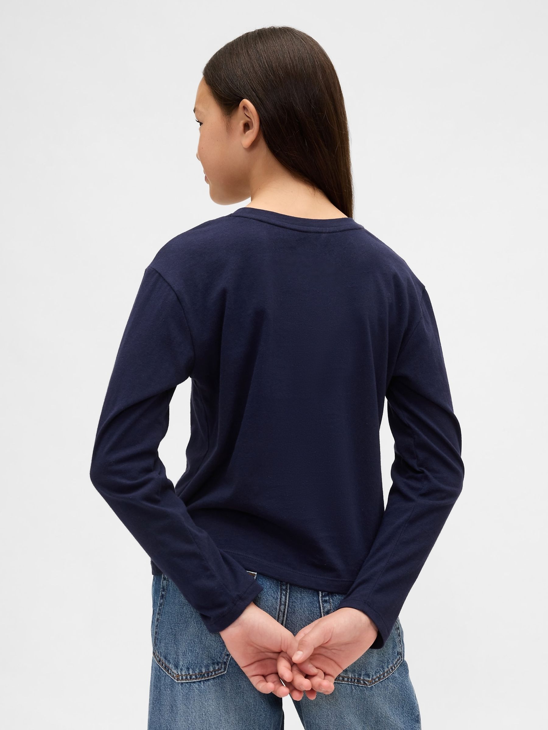 Navy Blue Relaxed Graphic T-Shirt - Image 2 of 4