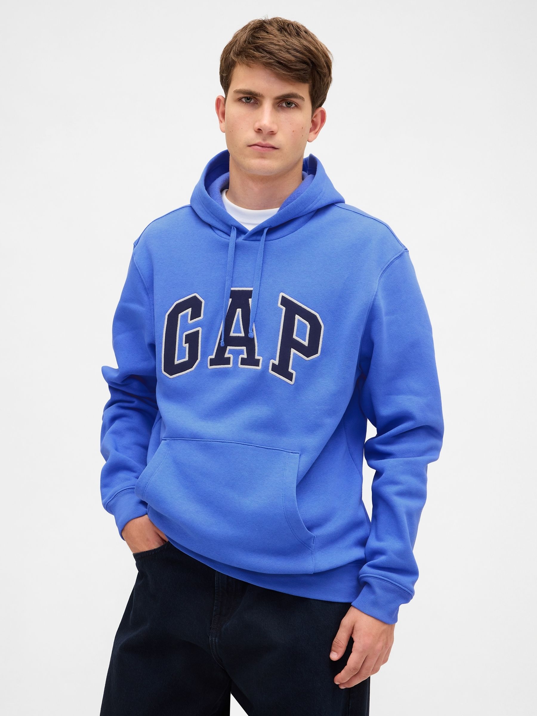 Blue Relaxed Logo Hoodie - Image 1 of 4