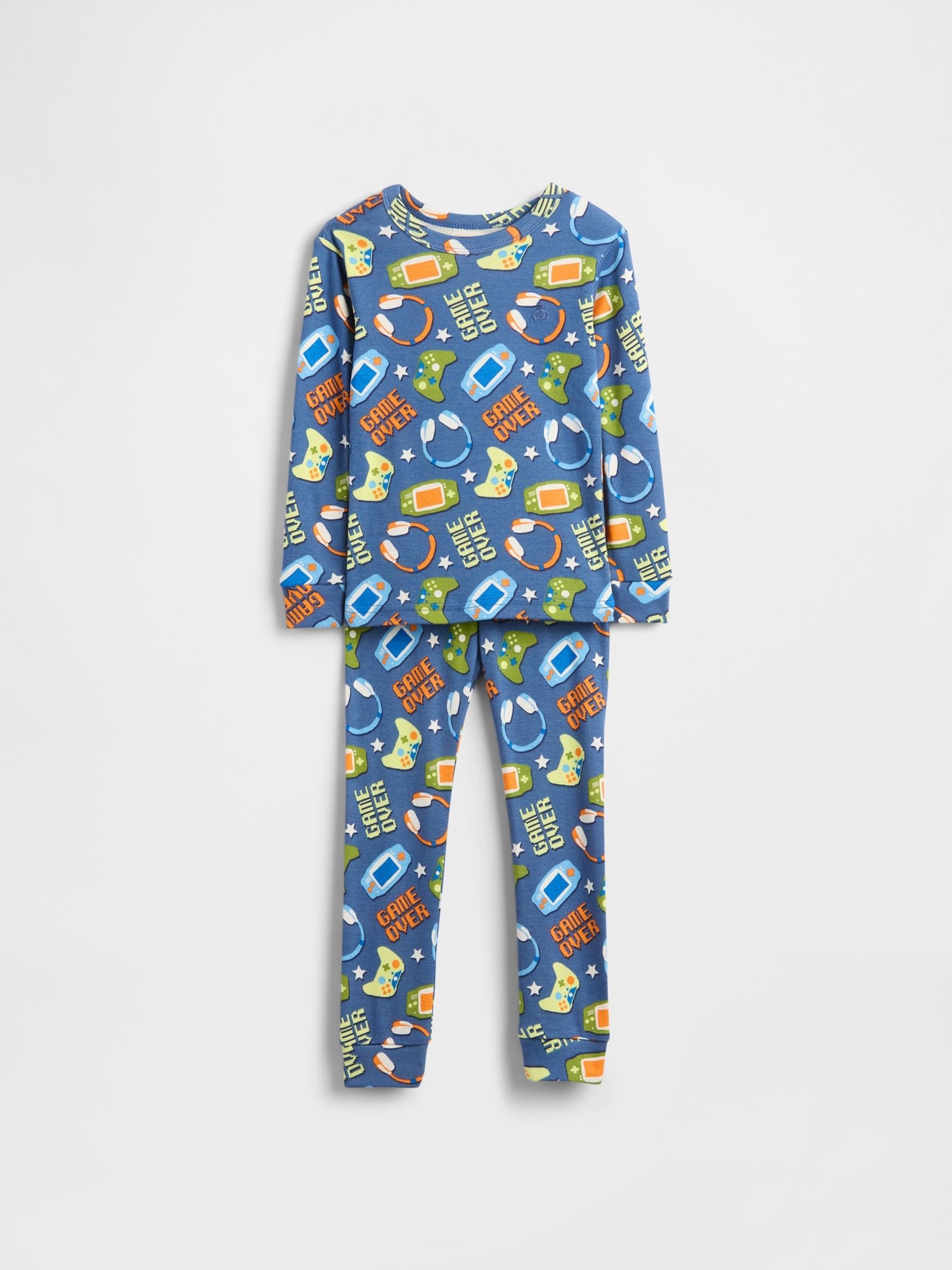 Blue Brushed Cotton Pyjamas Set - Image 1 of 2