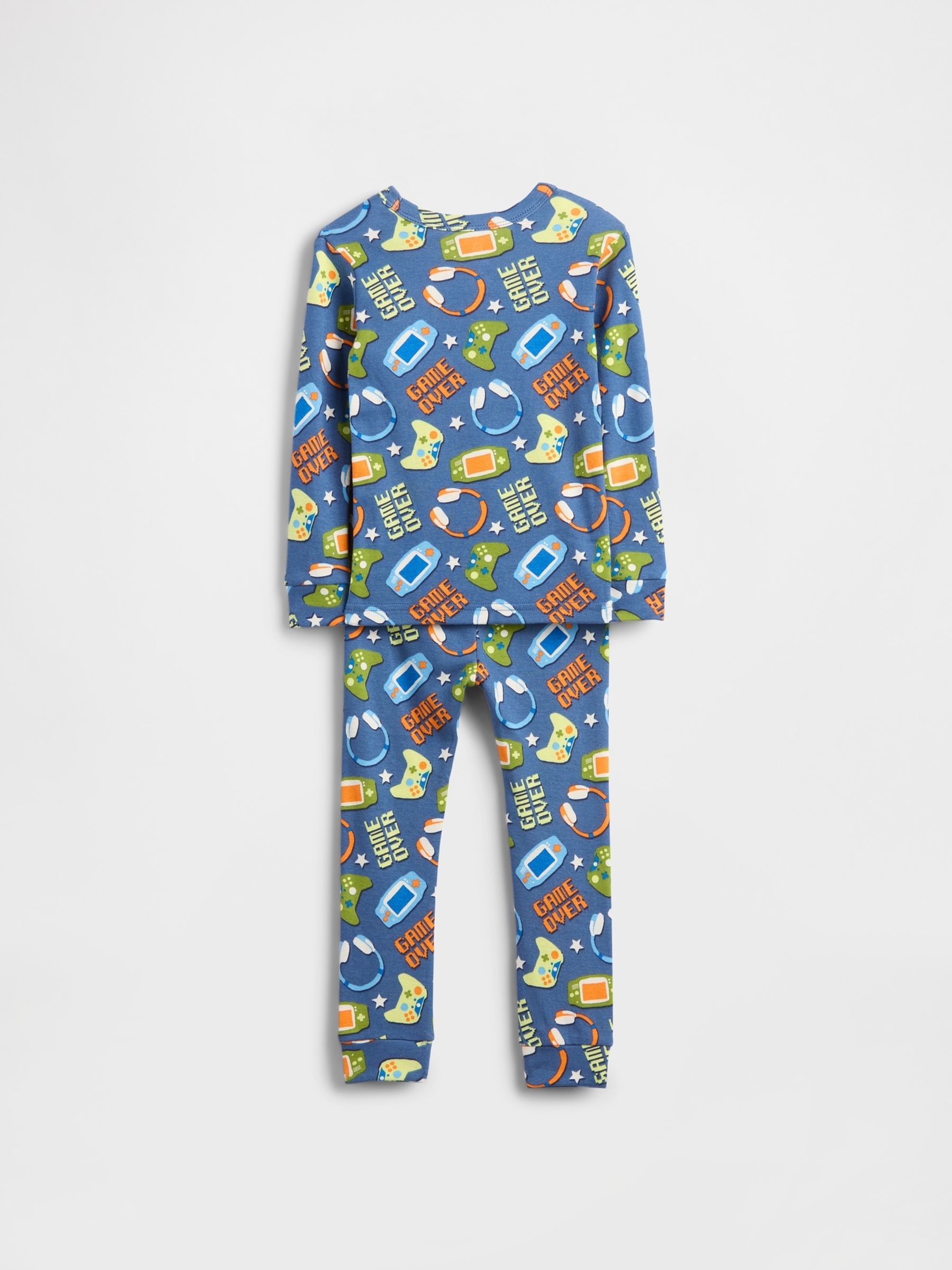 Blue Brushed Cotton Pyjamas Set - Image 2 of 2