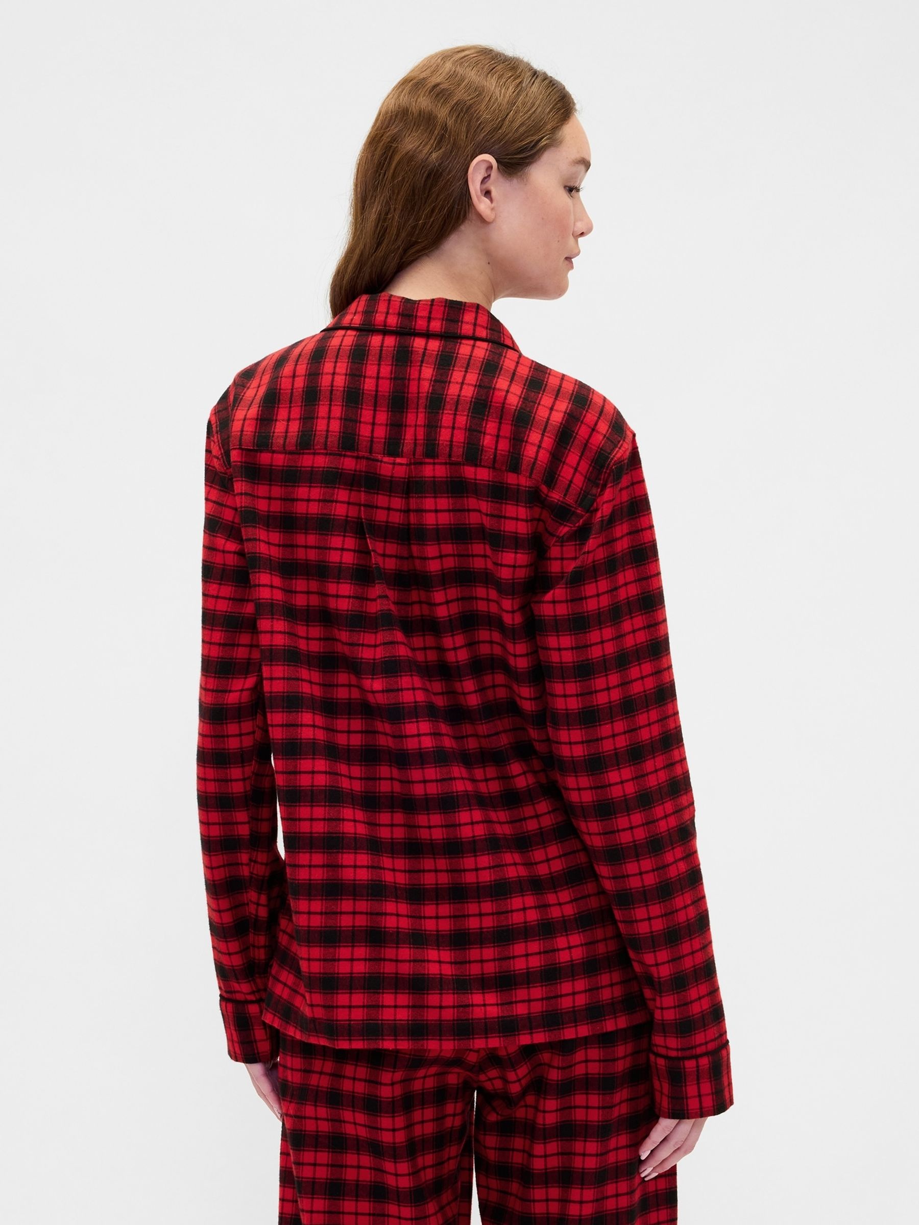 Red & Black check Pyjama Top Matching Family Christmas - Image 2 of 4