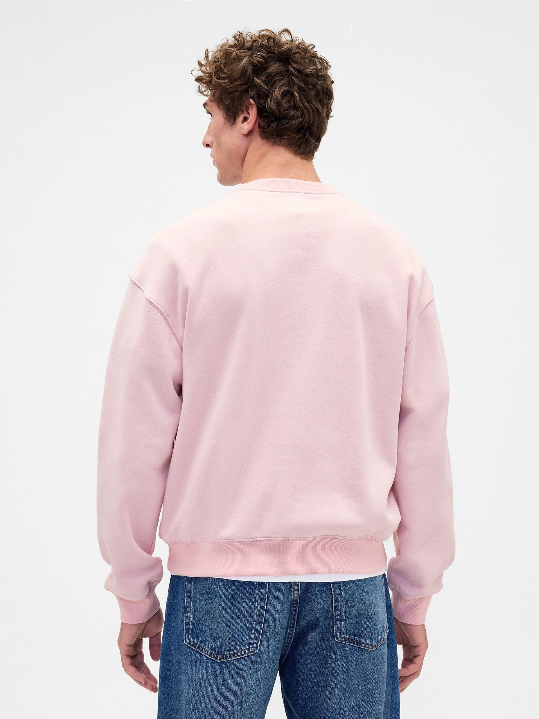 Pink Vintage Soft Oversized Logo Sweatshirt - Image 2 of 4