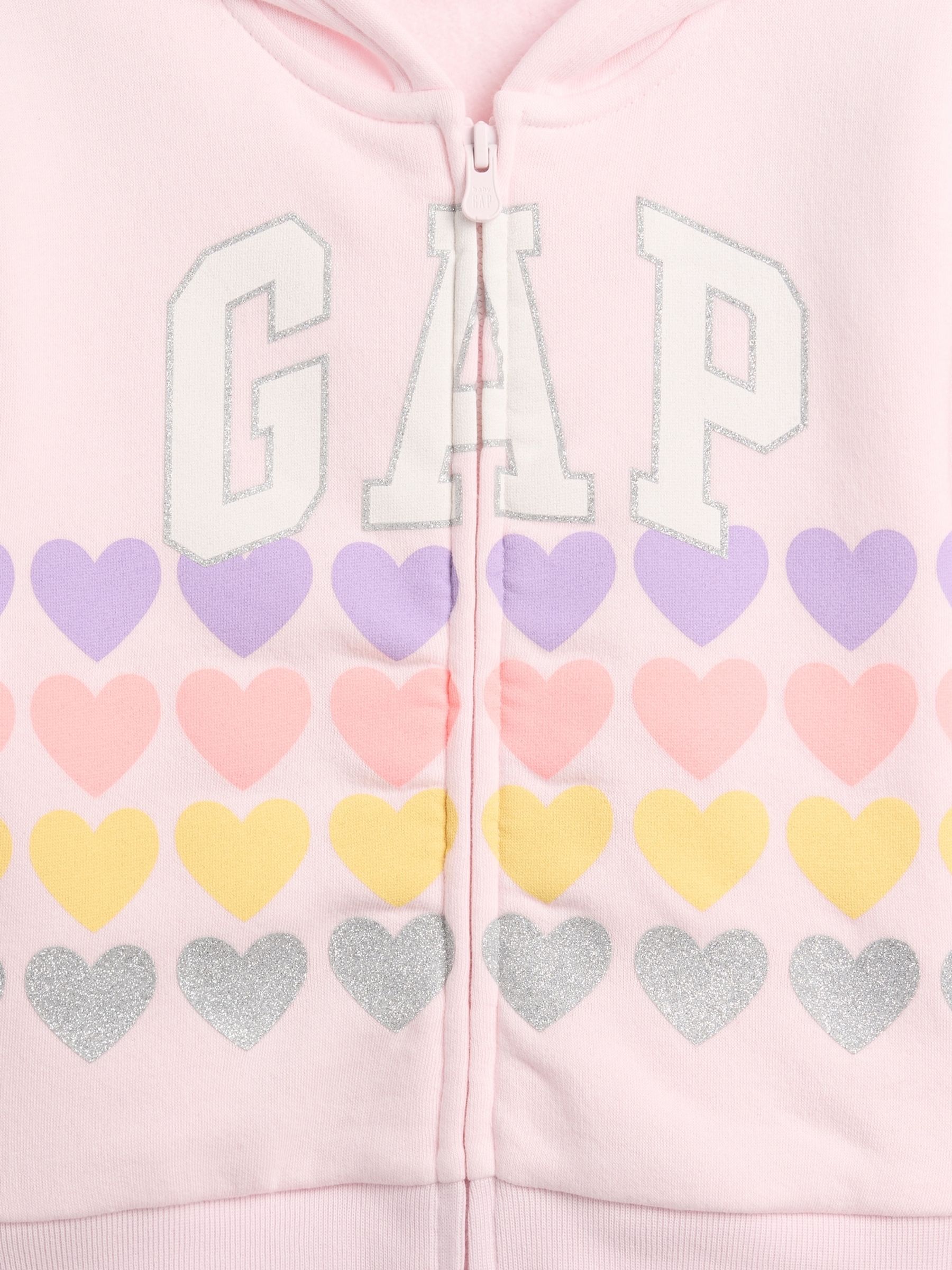 Pink Logo Zip Hoodie - Image 3 of 3