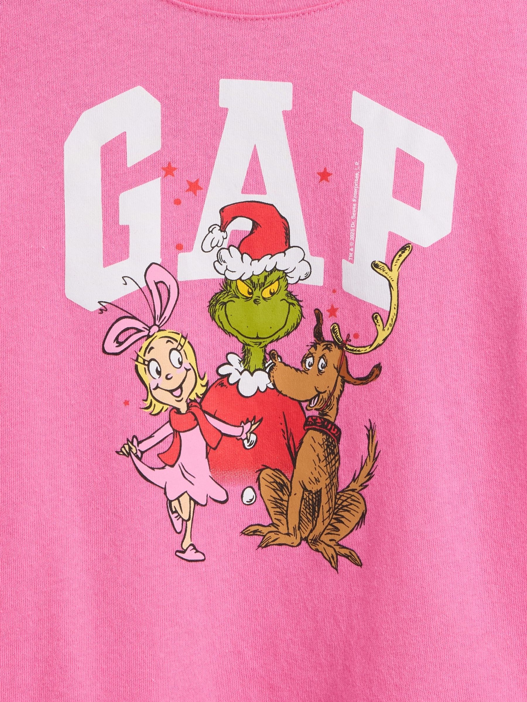 Pink Dr. Seuss Puff Sleeve Logo T-Shirt - Image 3 of 3