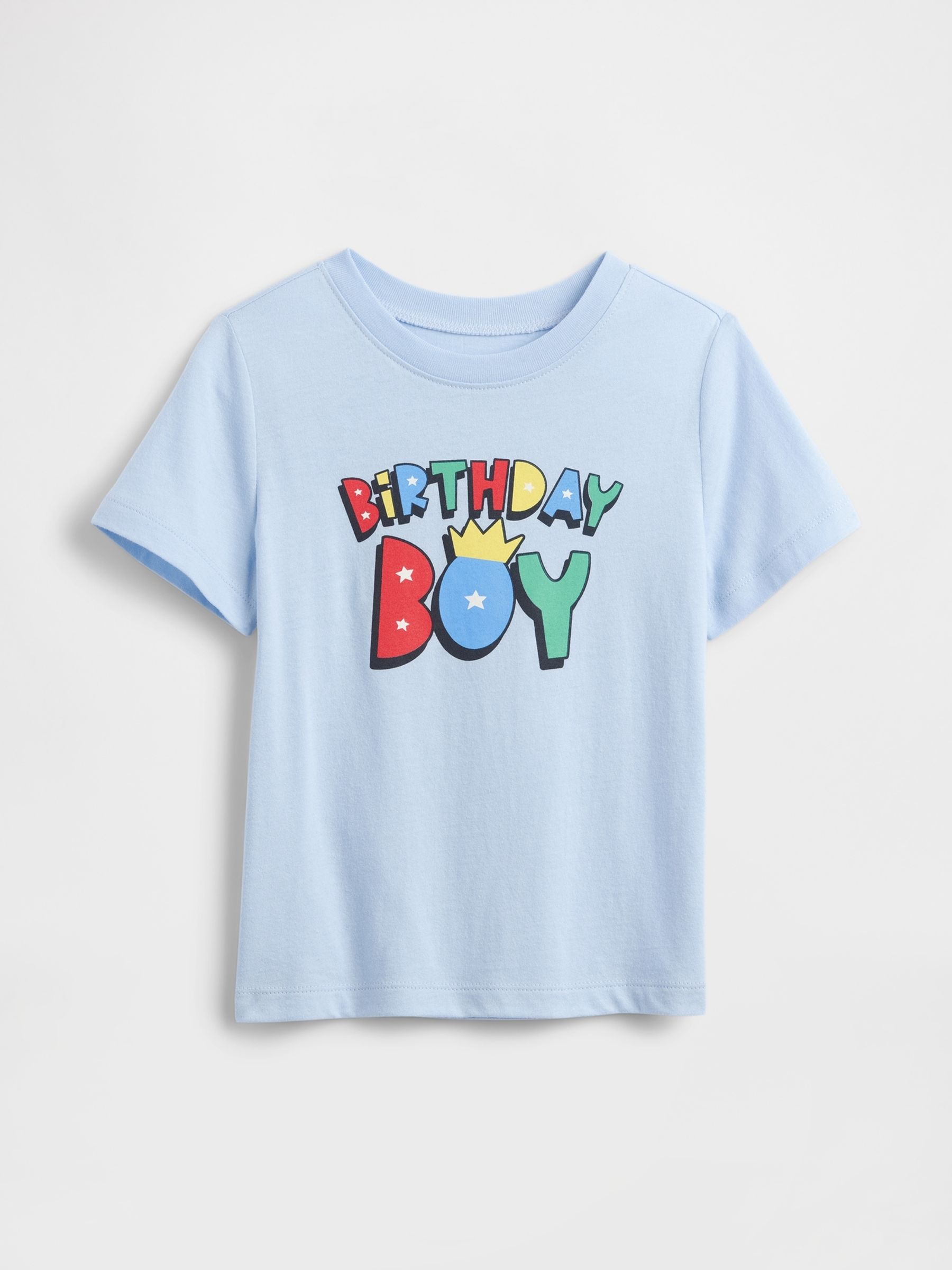 Blue B-Day Graphic T-Shirt - Image 1 of 2