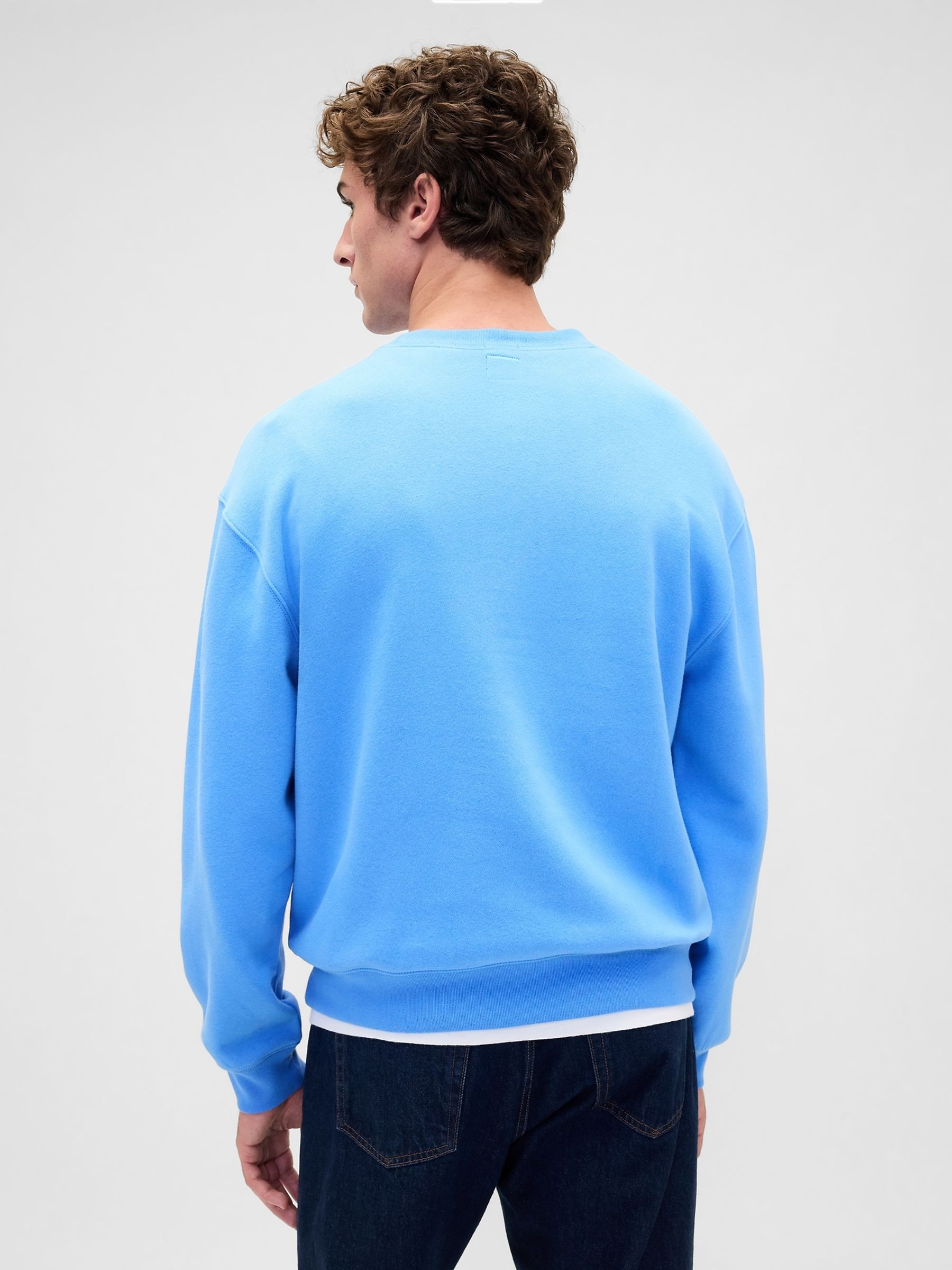 Blue Vintage Soft Oversized Logo Sweatshirt - Image 2 of 4