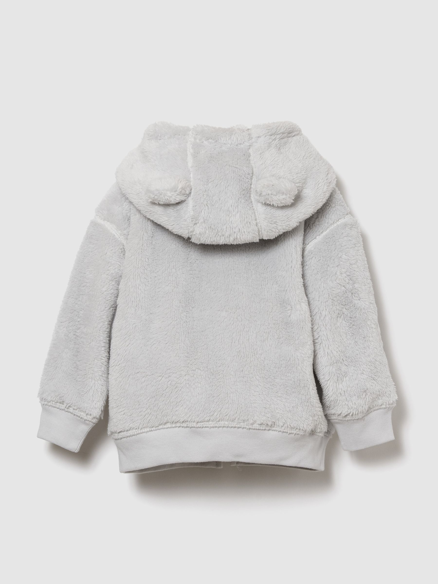 Grey Sherpa Logo Zip Hoodie - Image 2 of 2