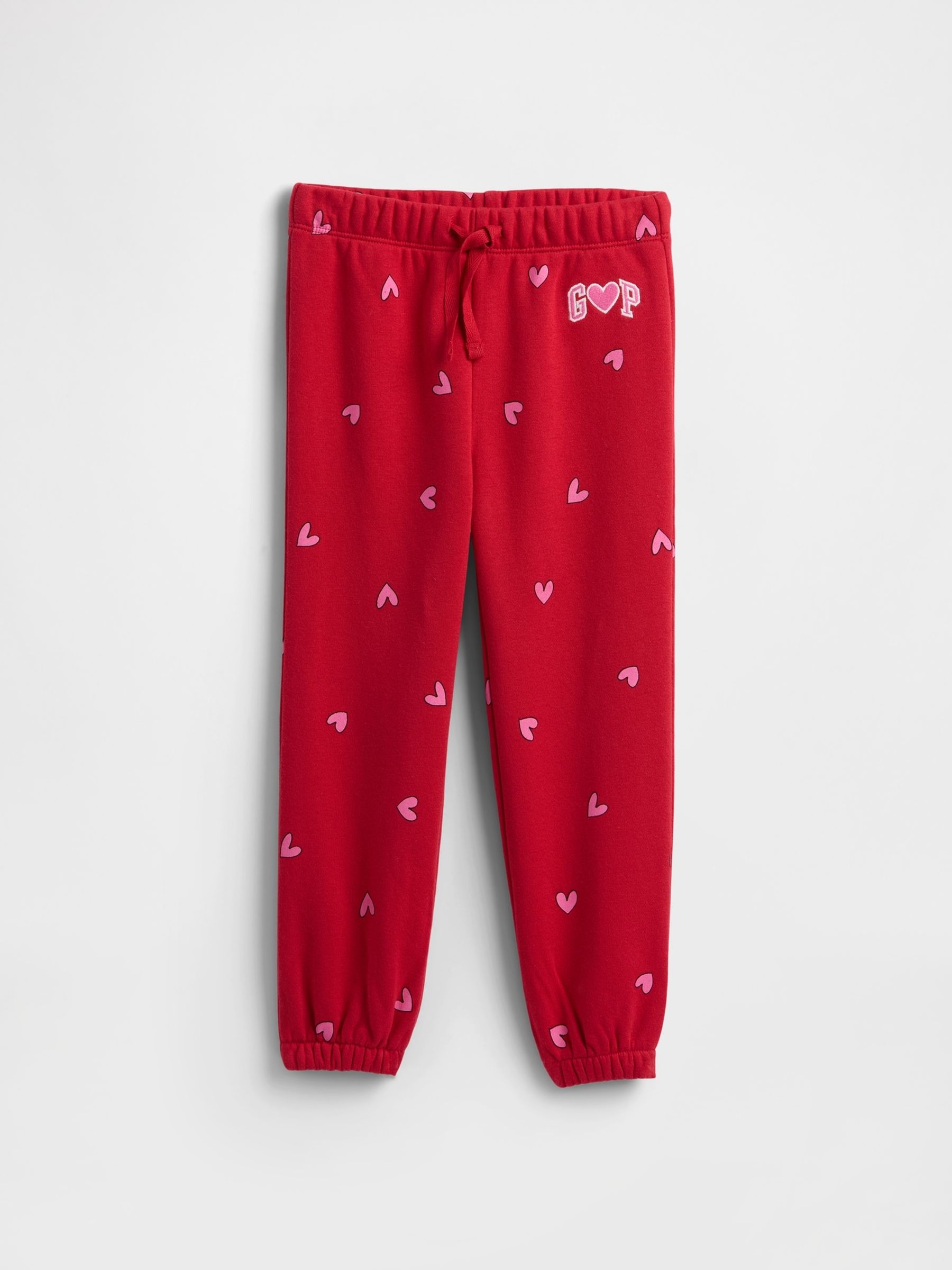 Red Relaxed Pull On Logo Joggers - Image 1 of 3