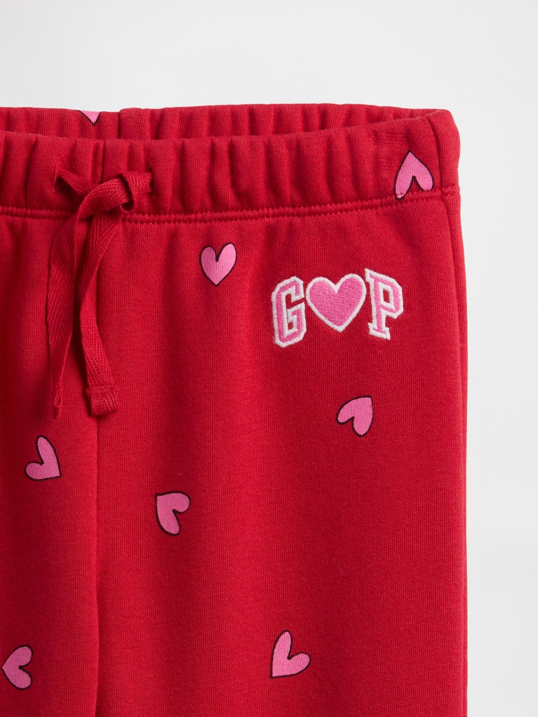 Red Relaxed Pull On Logo Joggers - Image 3 of 3