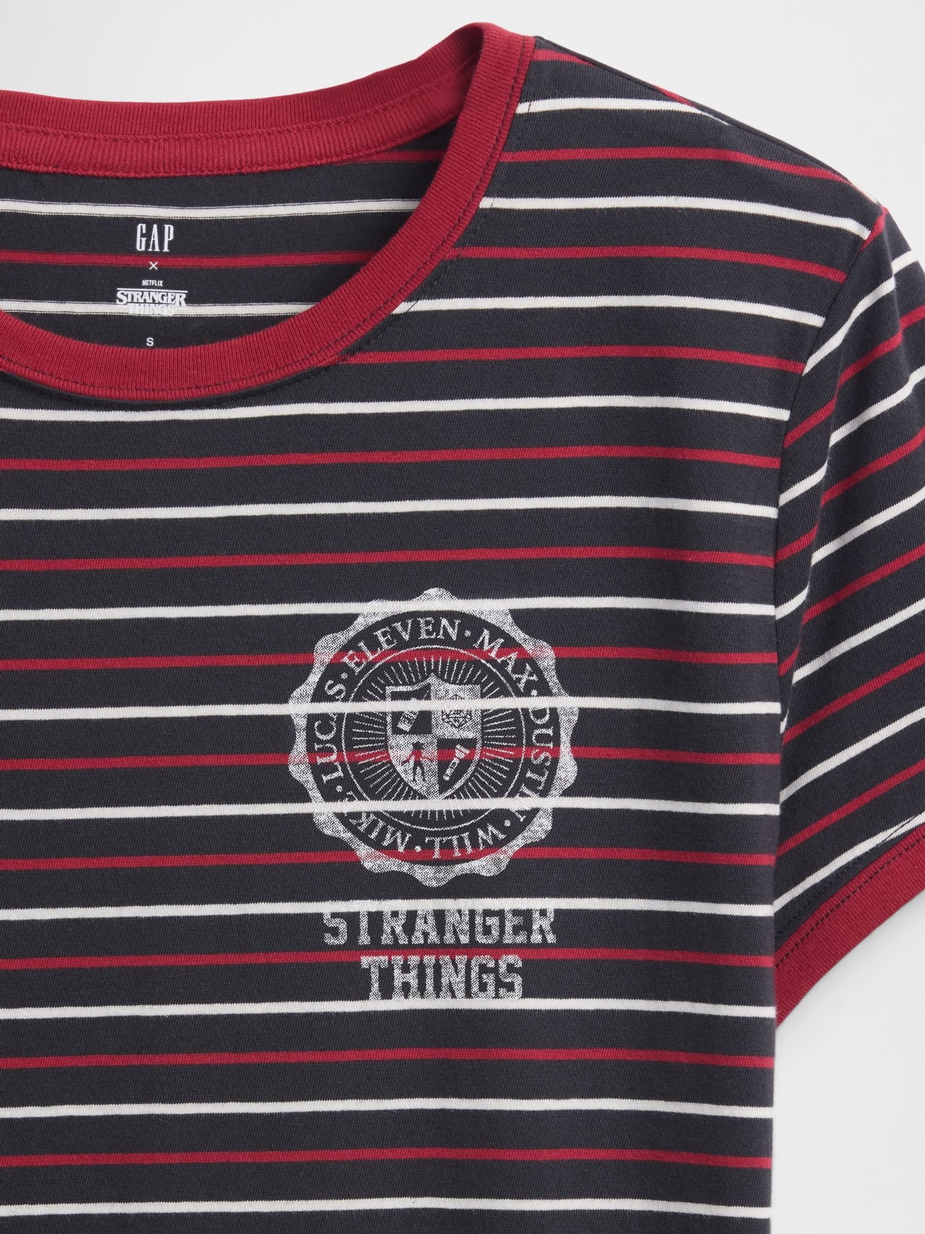 Red Stranger Things VintageSoft Crop T-Shirt - Image 6 of 6