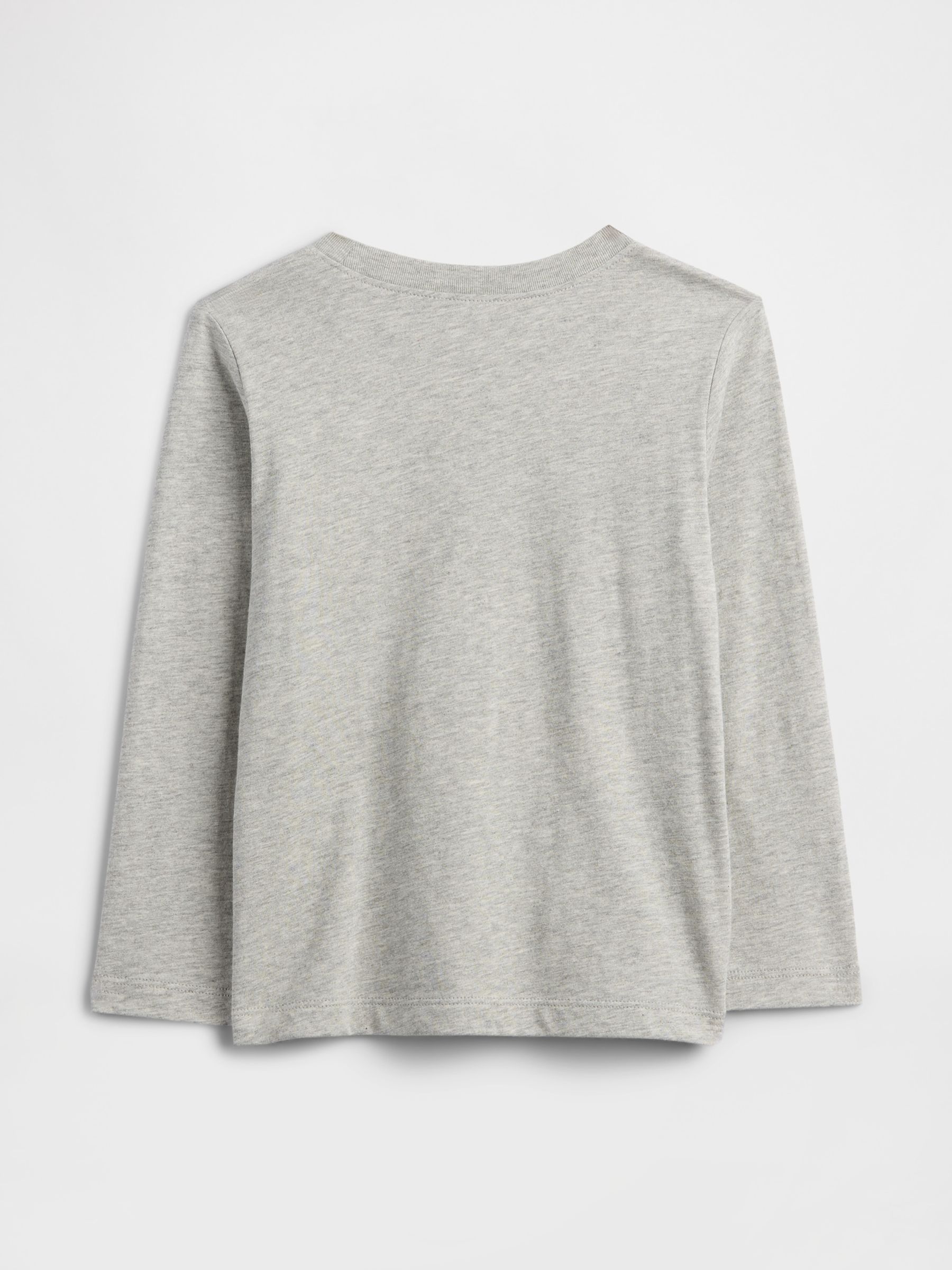 Grey Long Sleeve Graphic T-Shirt - Image 2 of 3