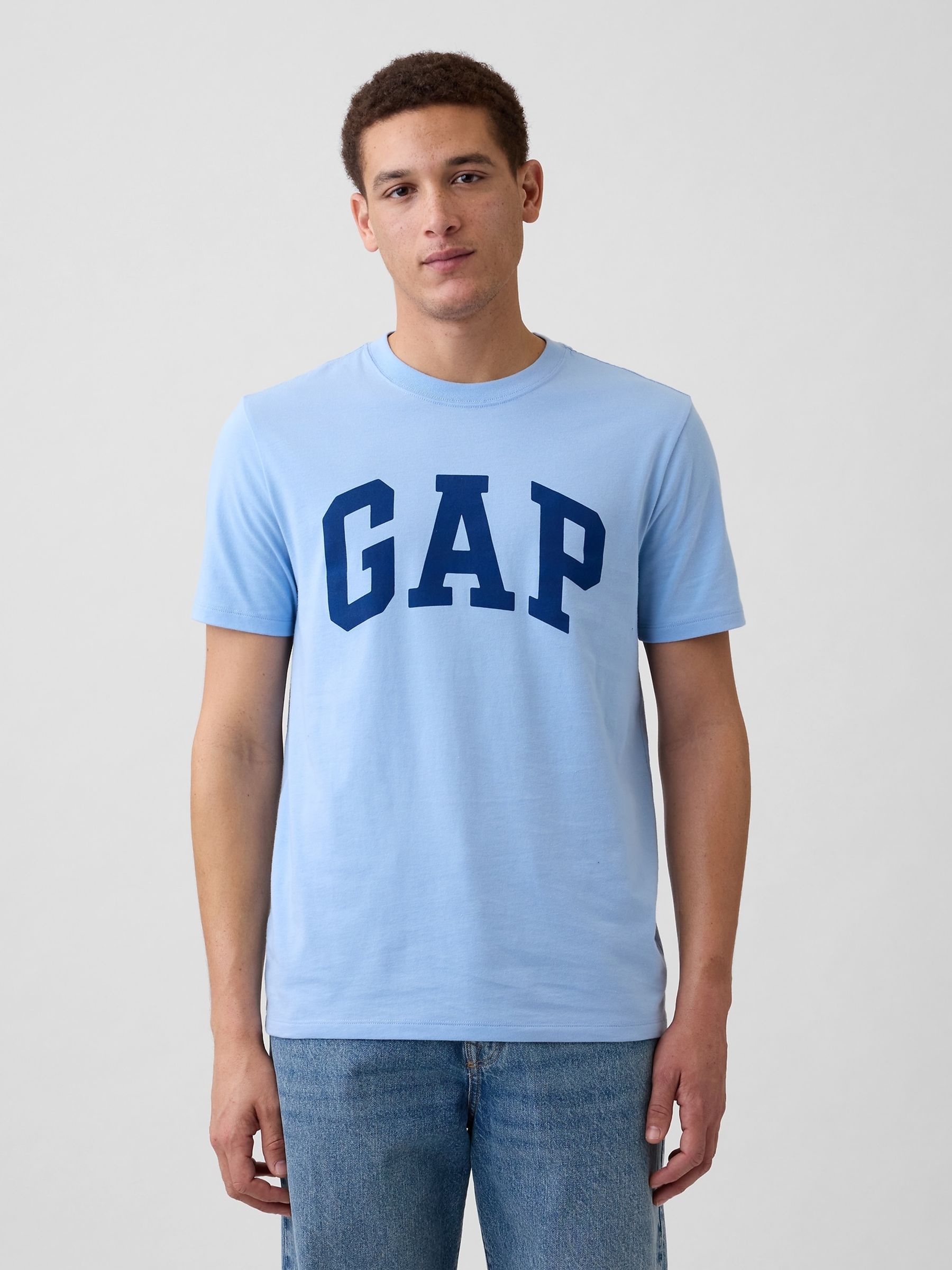 Light Blue Everyday Soft Logo T-Shirt - Image 1 of 5