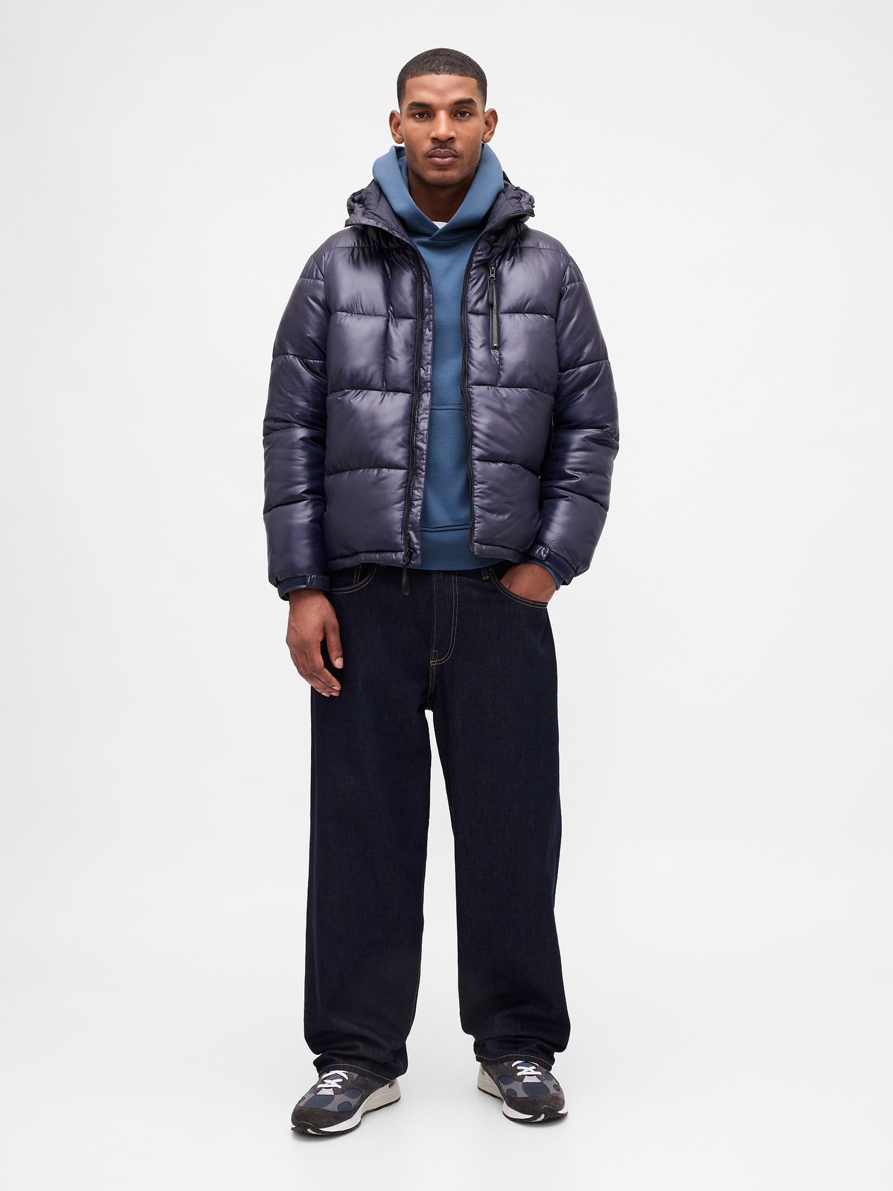 Blue Oversized Heavyweight Hoodie - Image 3 of 6