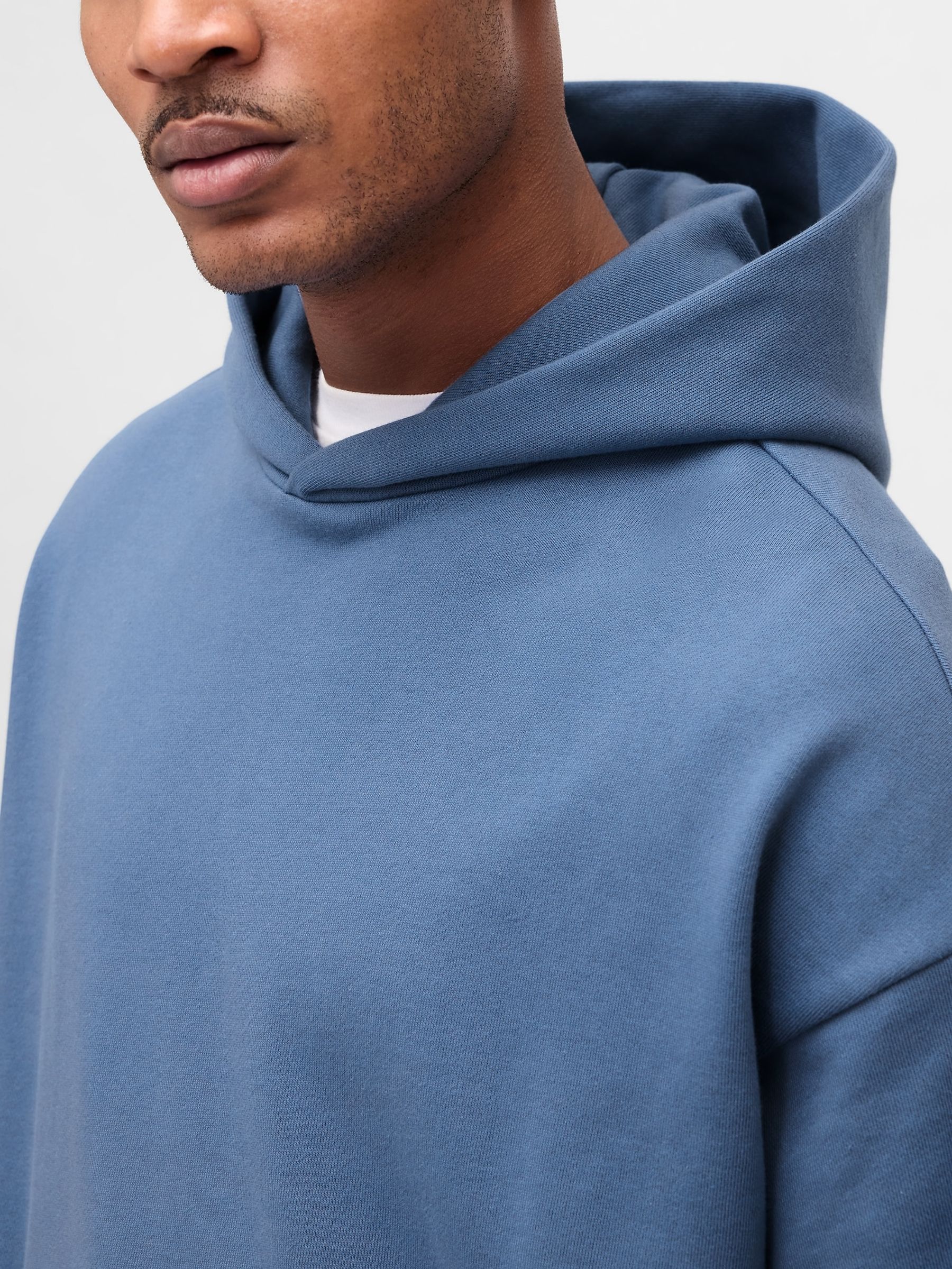 Blue Oversized Heavyweight Hoodie - Image 4 of 6