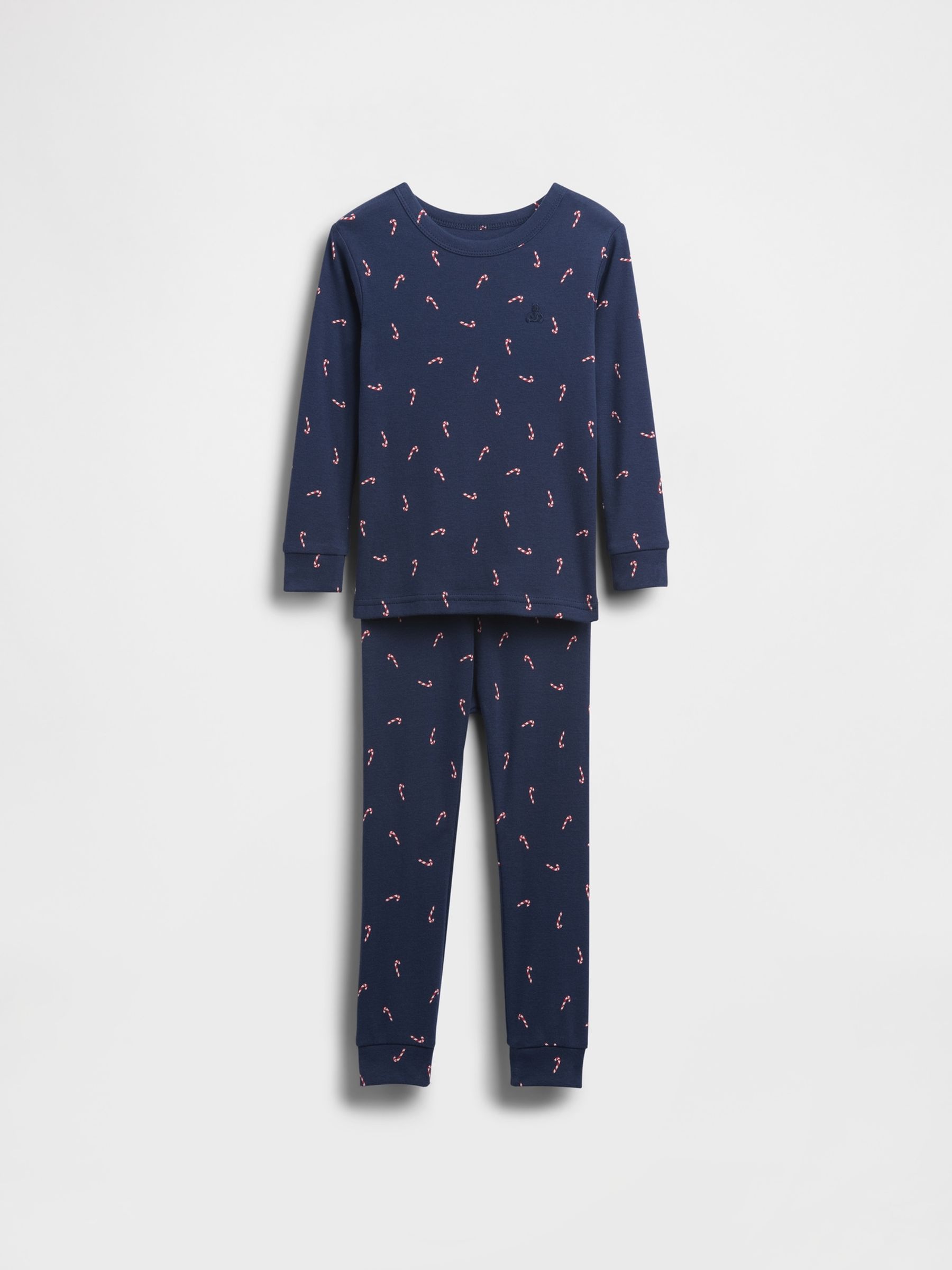 Navy Cotton Long Sleeve Christmas Pyjamas - Image 5 of 6