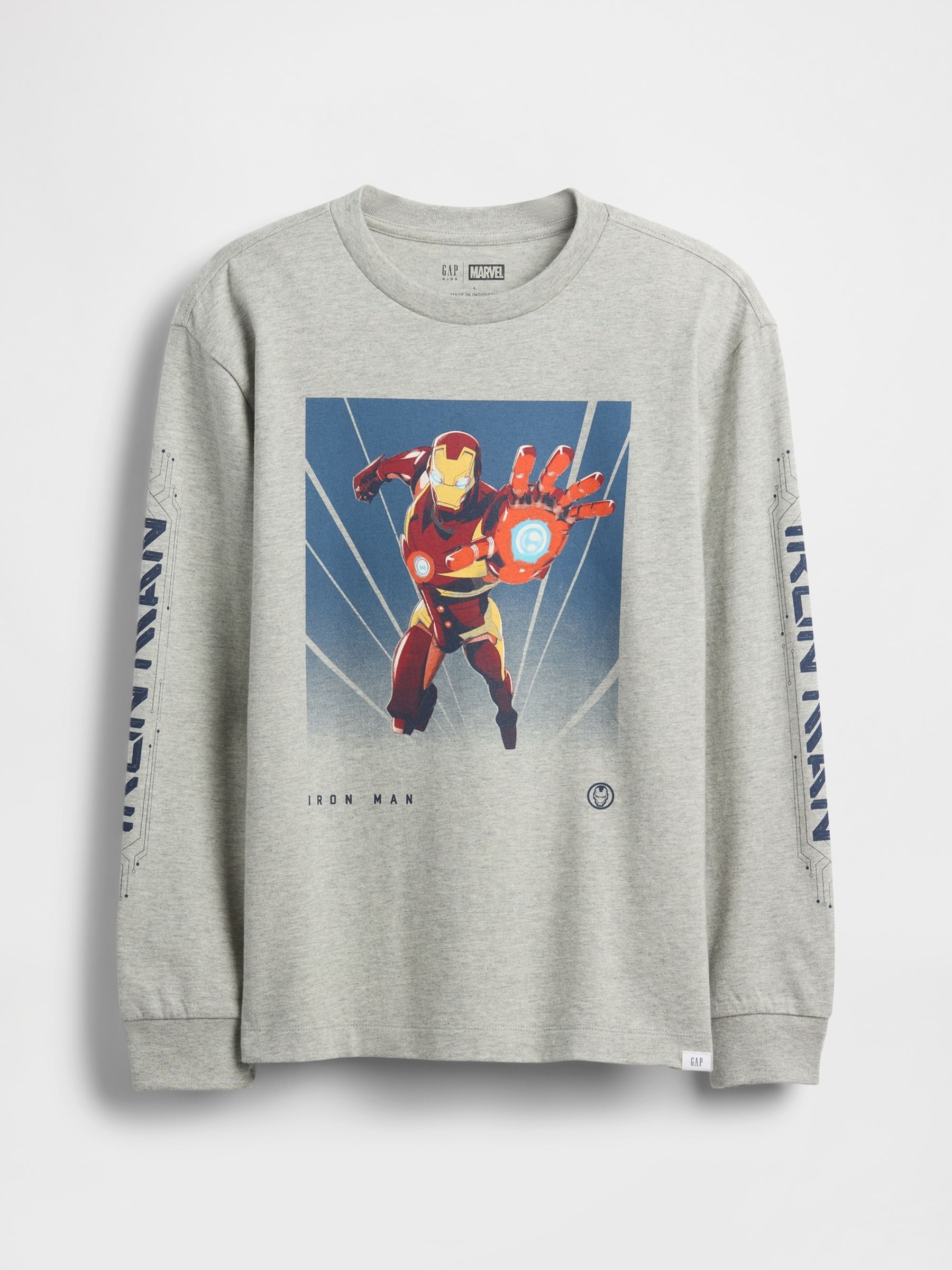 Grey Marvel Relaxed Graphic T-Shirt - Image 1 of 3