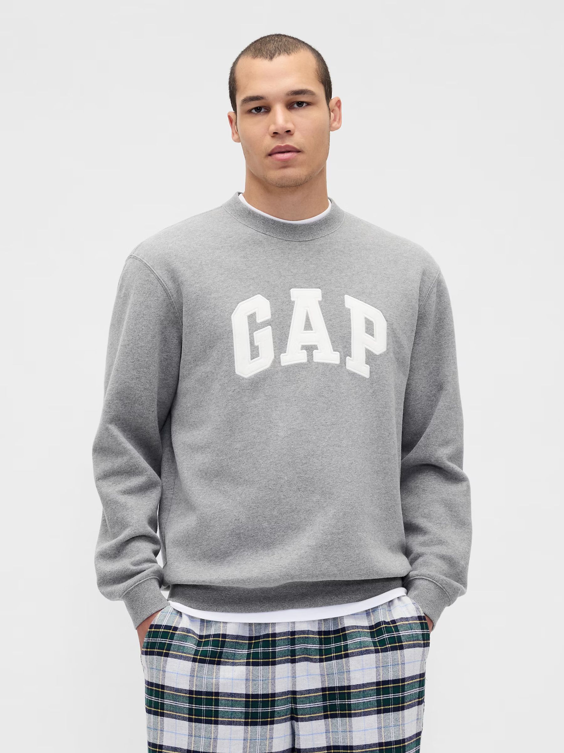 Grey VintageSoft Logo Sweatshirt - Image 1 of 6