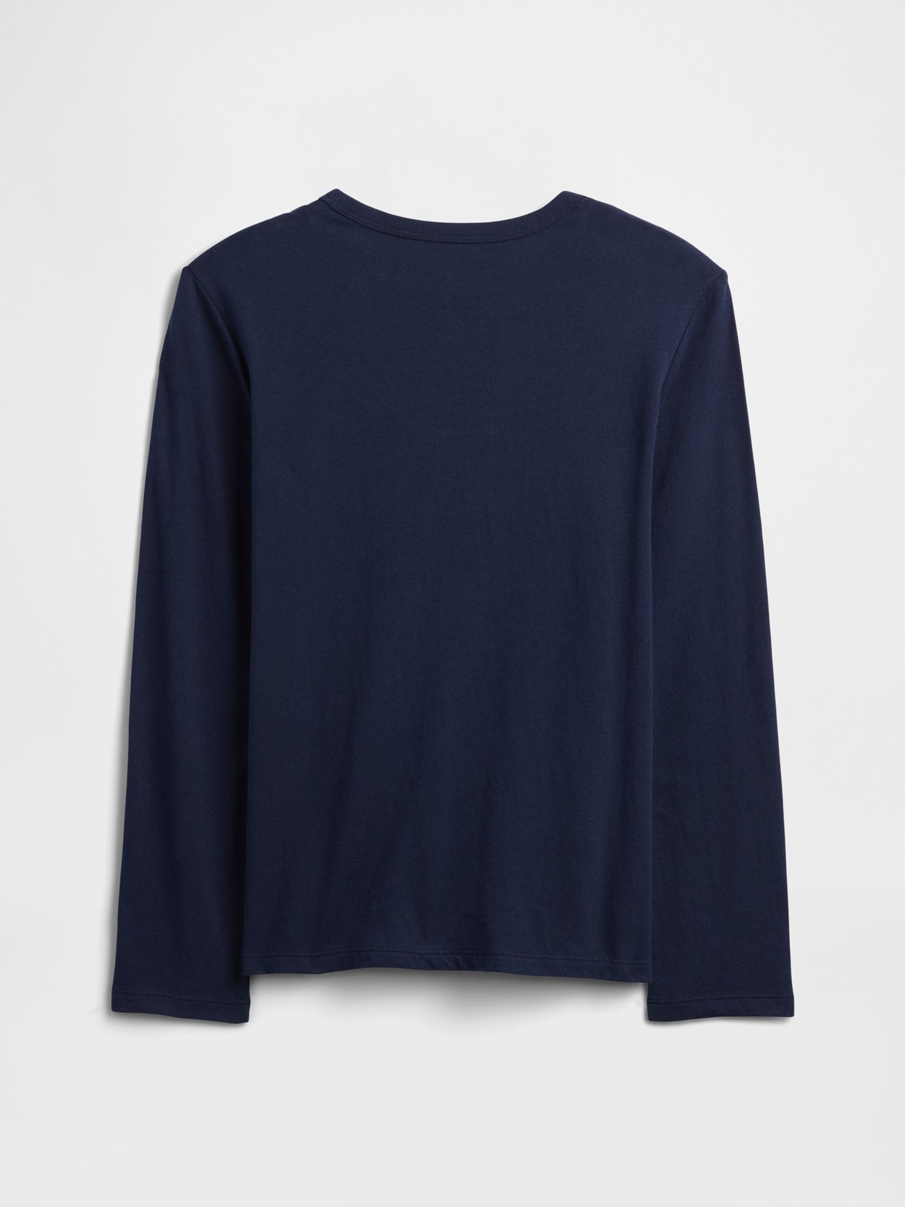 Navy 100% Cotton Long Sleeve Graphics T-Shirt - Image 2 of 2