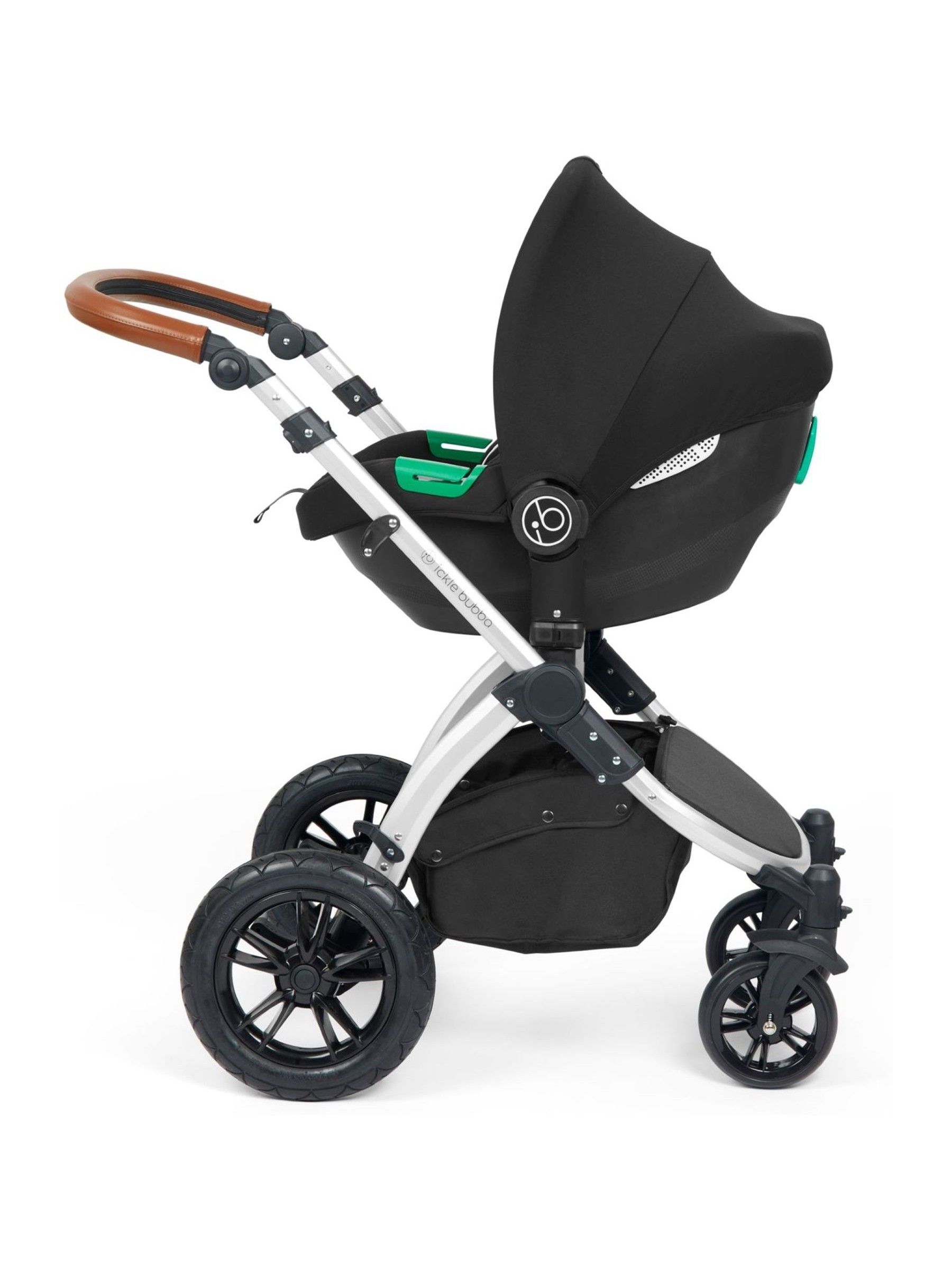 Ickle Bubba 12 Piece Pearl Grey Stomp Luxe Travel System with iSize Cirrus Car Seat - Image 4 of 5