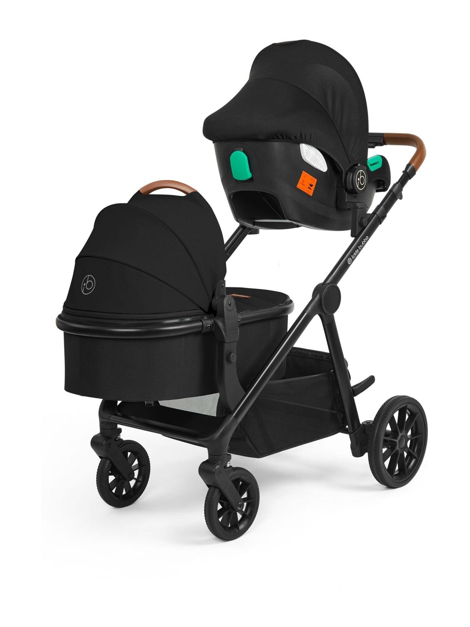 Ickle Bubba Black 14 Piece Virgo Travel System with iSize Cirrus Car Seat - Image 5 of 6