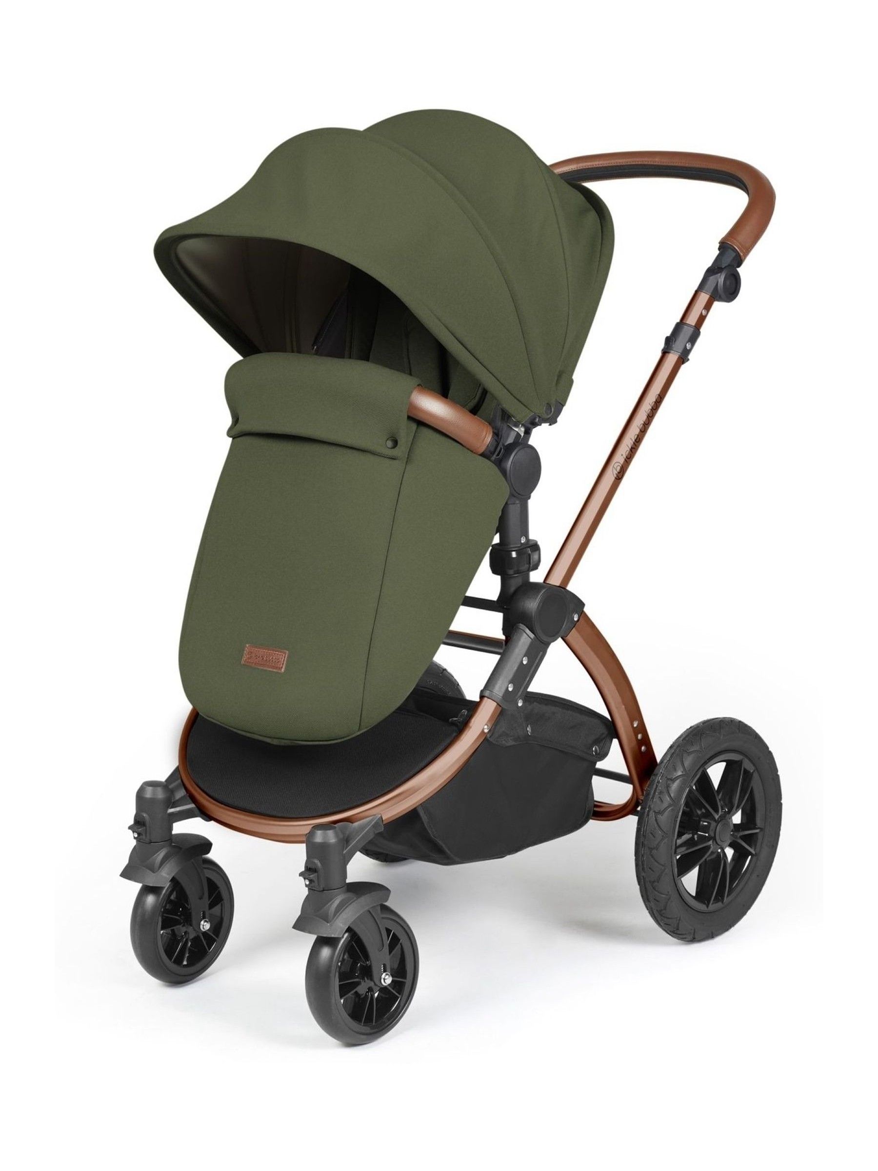 Ickle Bubba 12 Piece Woodland Stomp Luxe Travel System with iSize Cirrus Car Seat - Image 4 of 6