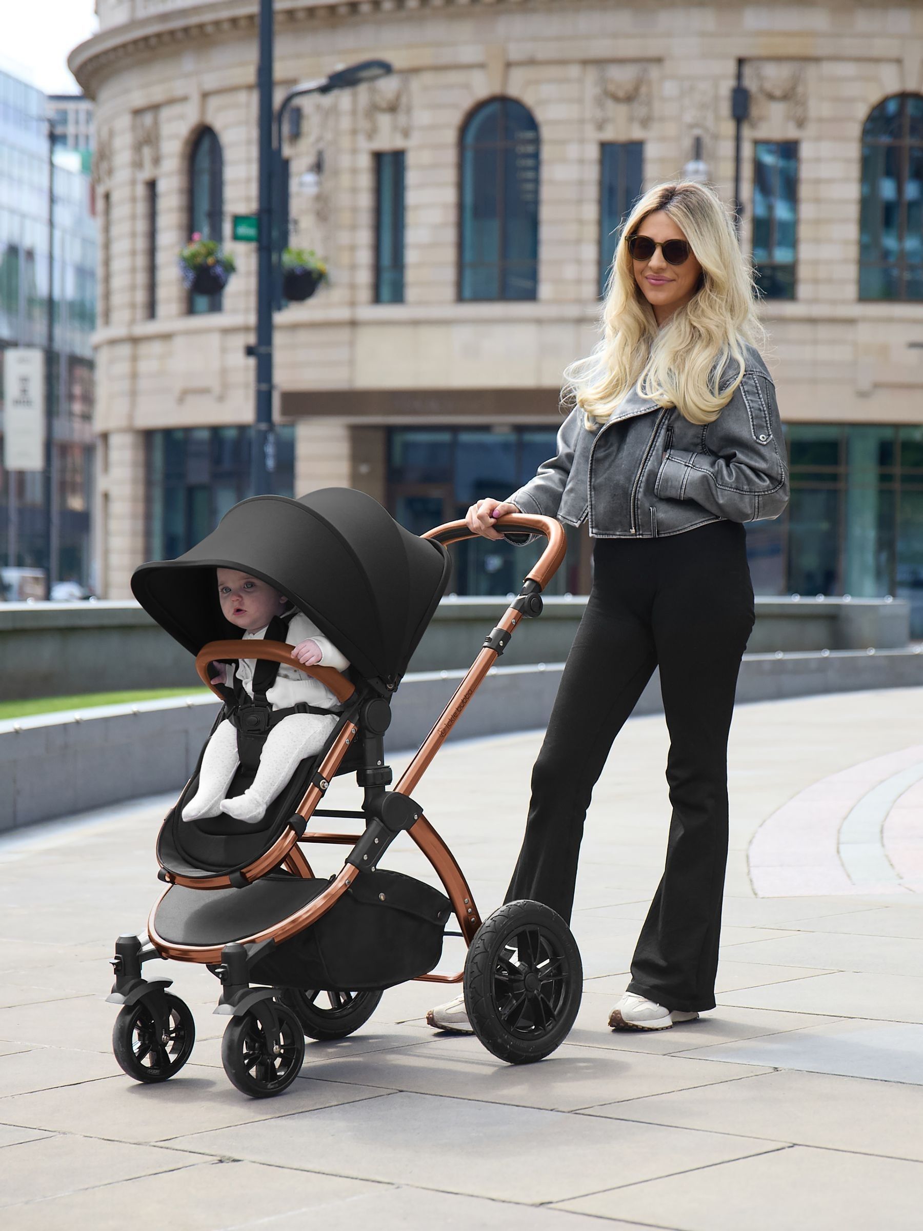 Ickle Bubba 12 Piece Midnight Stomp Luxe Travel System with iSize Cirrus Car Seat - Image 1 of 6