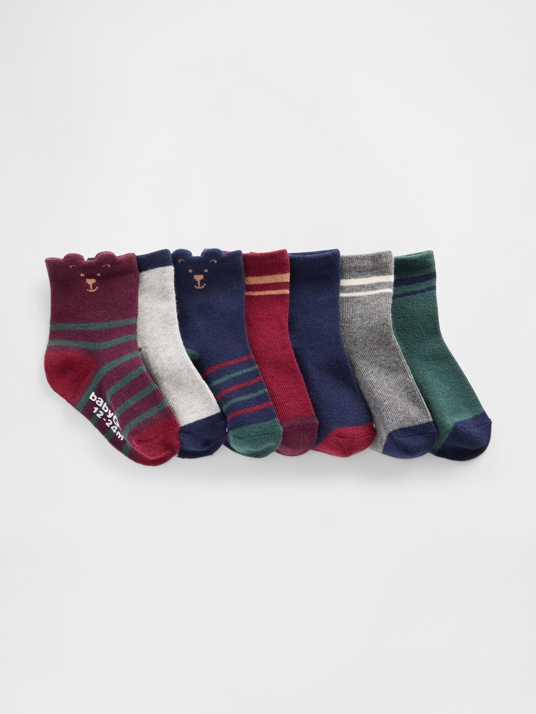 Multi Crew Socks 7 Pack - Image 1 of 1