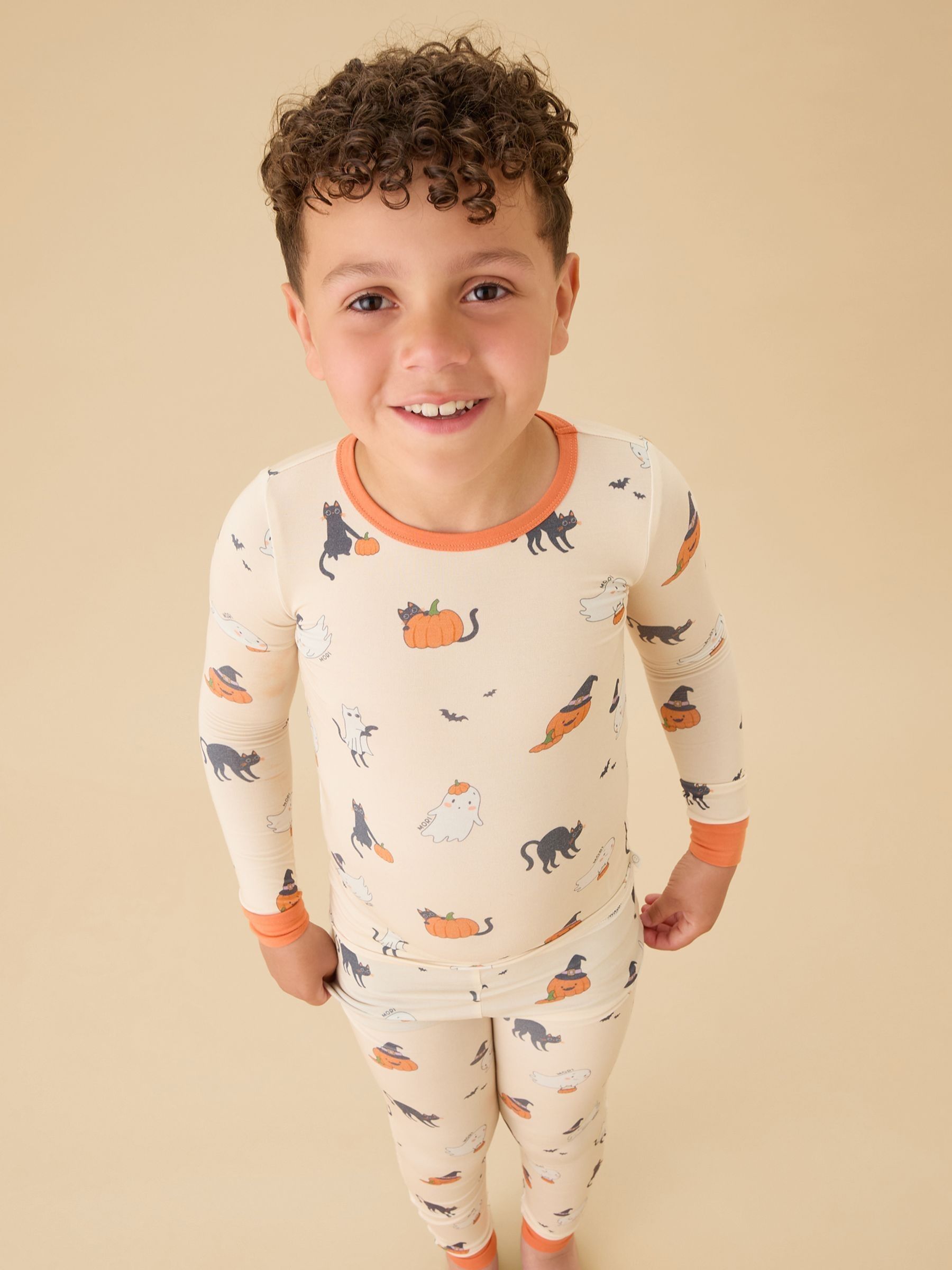 MORI Cream Supersoft Halloween Pyjamas - Image 2 of 5