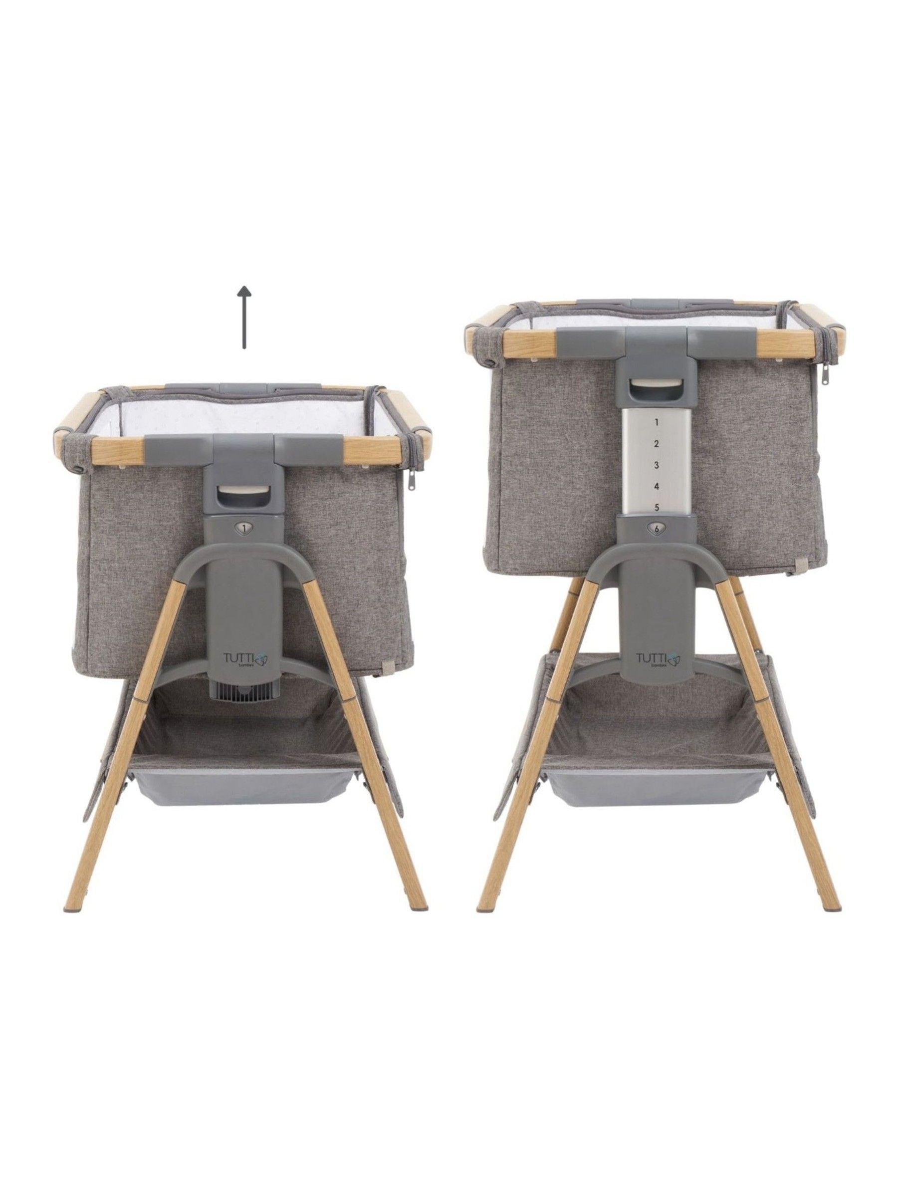 Tutti Bambini Oak Charcoal CoZee XL Complete Birth to 4+ Years - Image 8 of 9