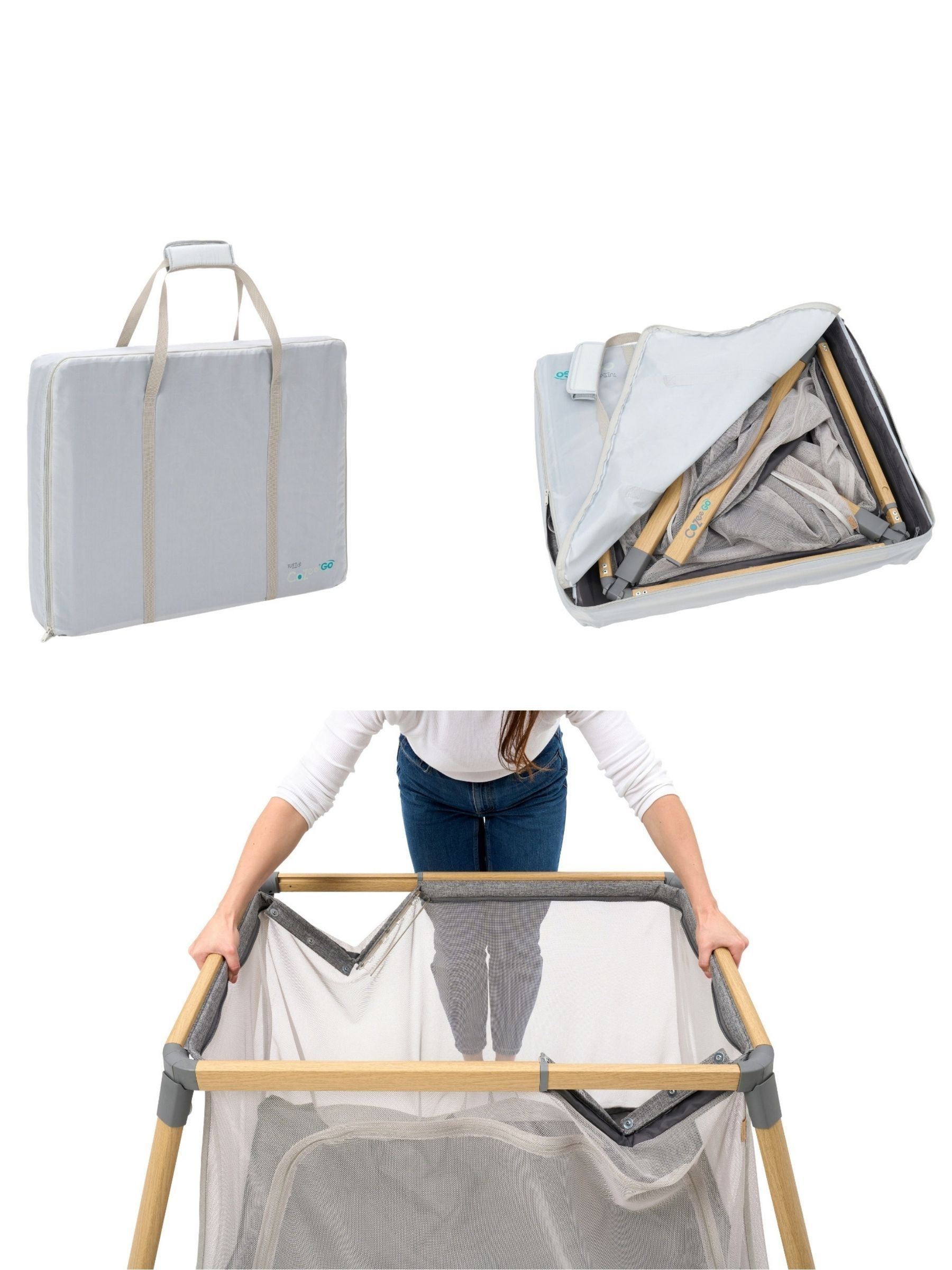 Tutti Bambini Scandi Walnut Ecru CoZee Go Day & Night Bundle - Image 5 of 5