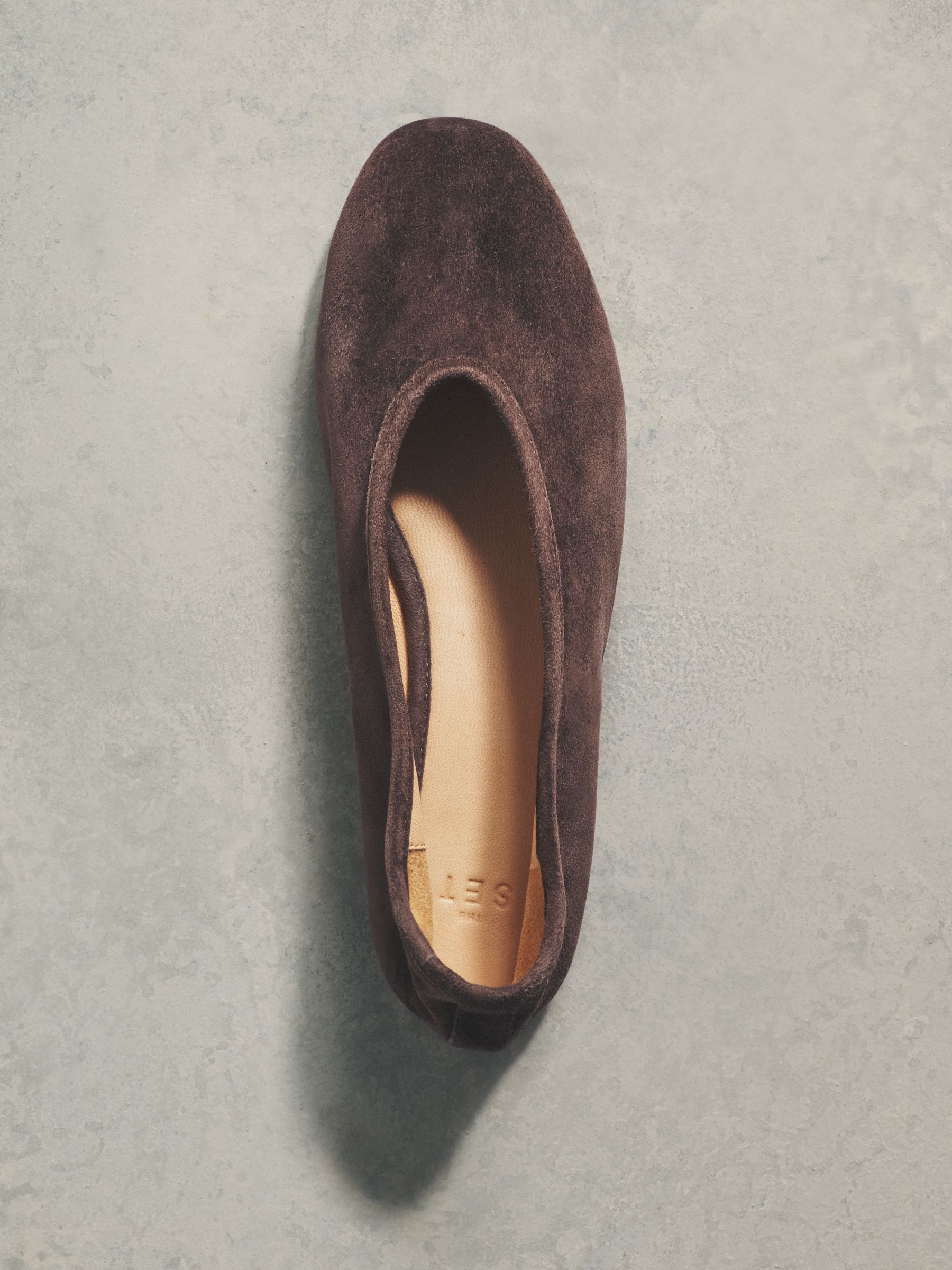 Soft Suede Leather Ballerinas Chocolate Brown - Image 3 of 3
