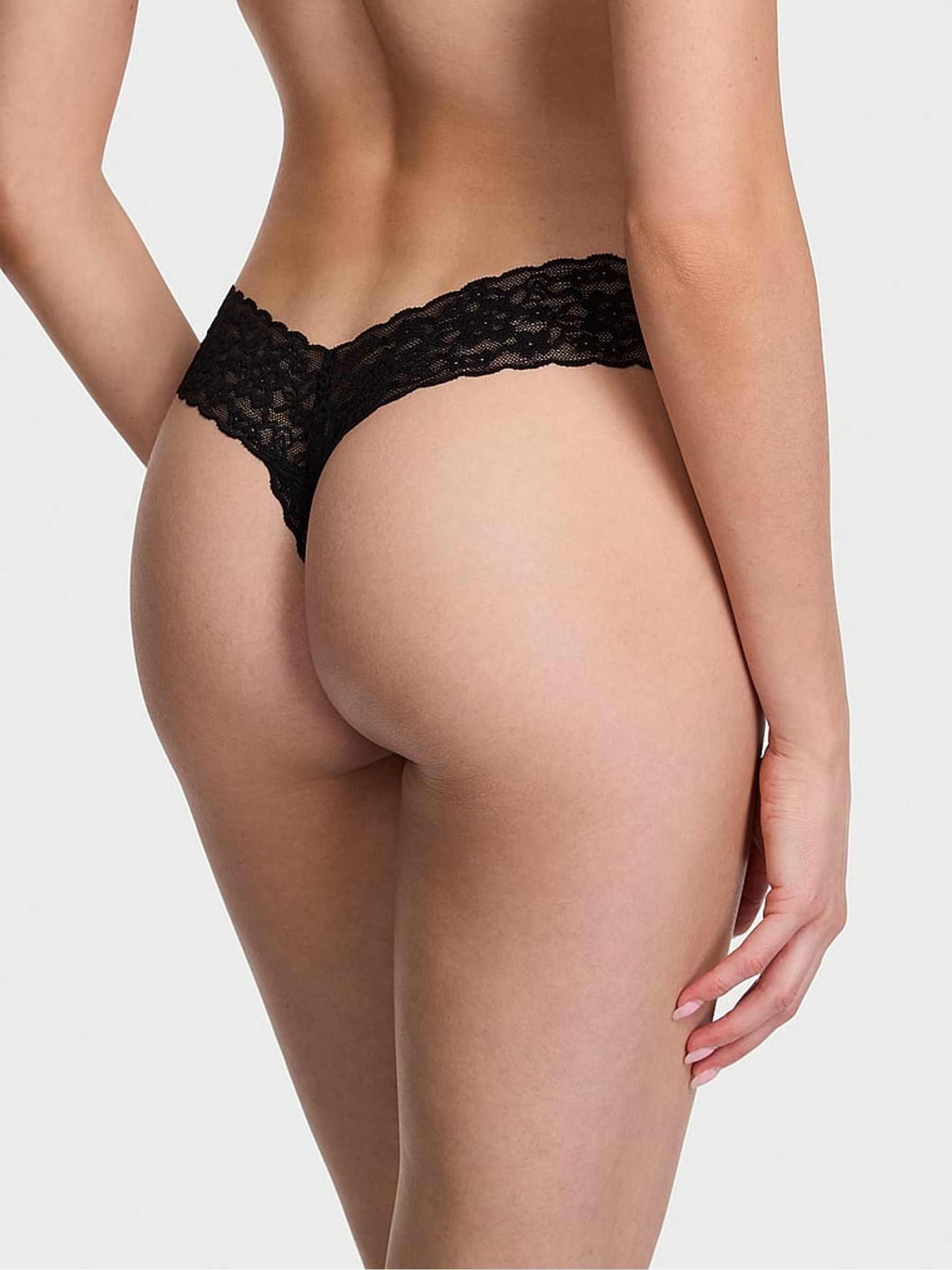 Black/Nude/White Thong 4 Pack Knickers - Image 4 of 4 Black/Nude/White Thong 4 Pack Knickers - Image 4 of 4