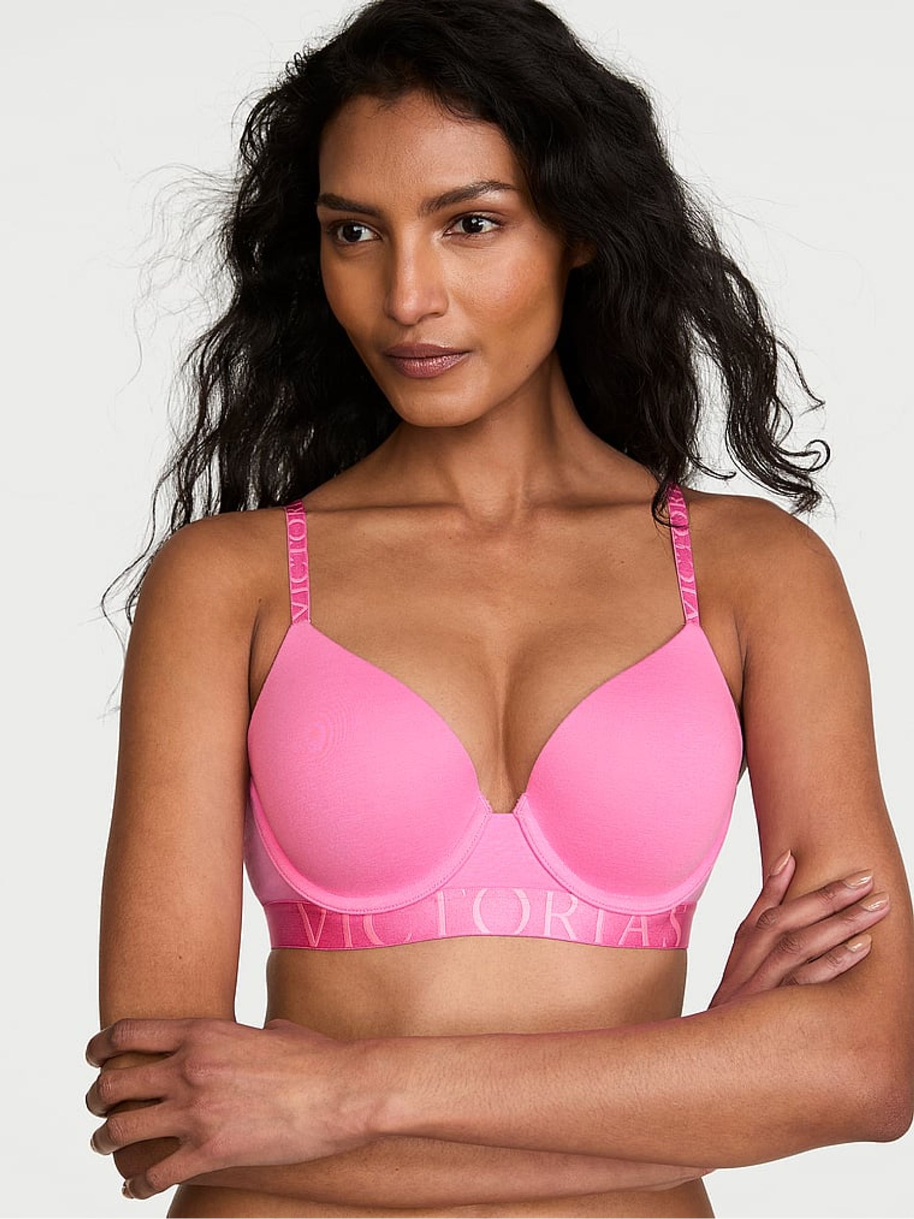 Victoria’s Secret (arlaine様) Pink Sugar Full Cup Push Up Cotton Exploded Logo Bra | Victoria's
