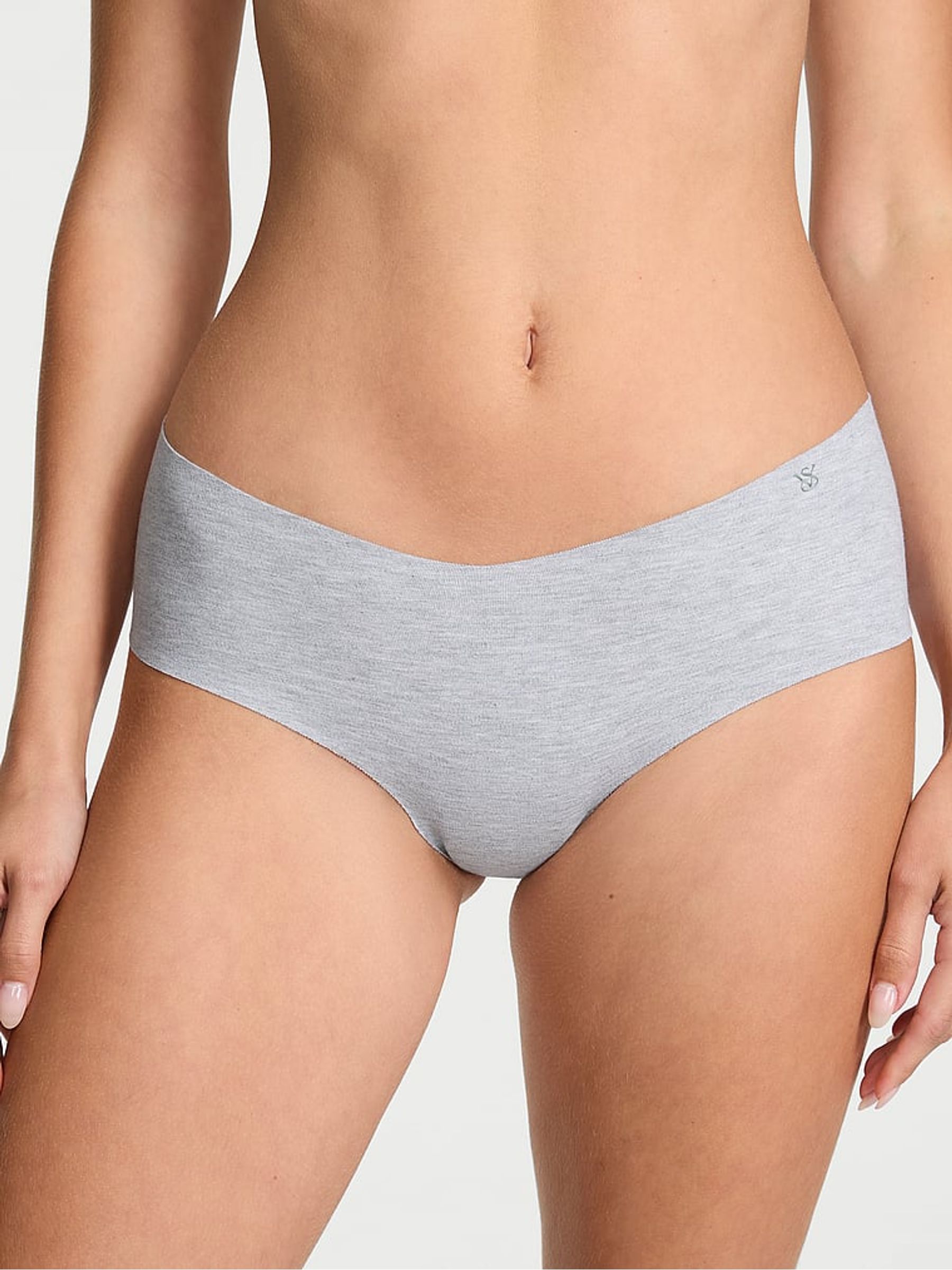 Medium Heather Grey Cheeky Cotton Knickers - Image 1 of 2