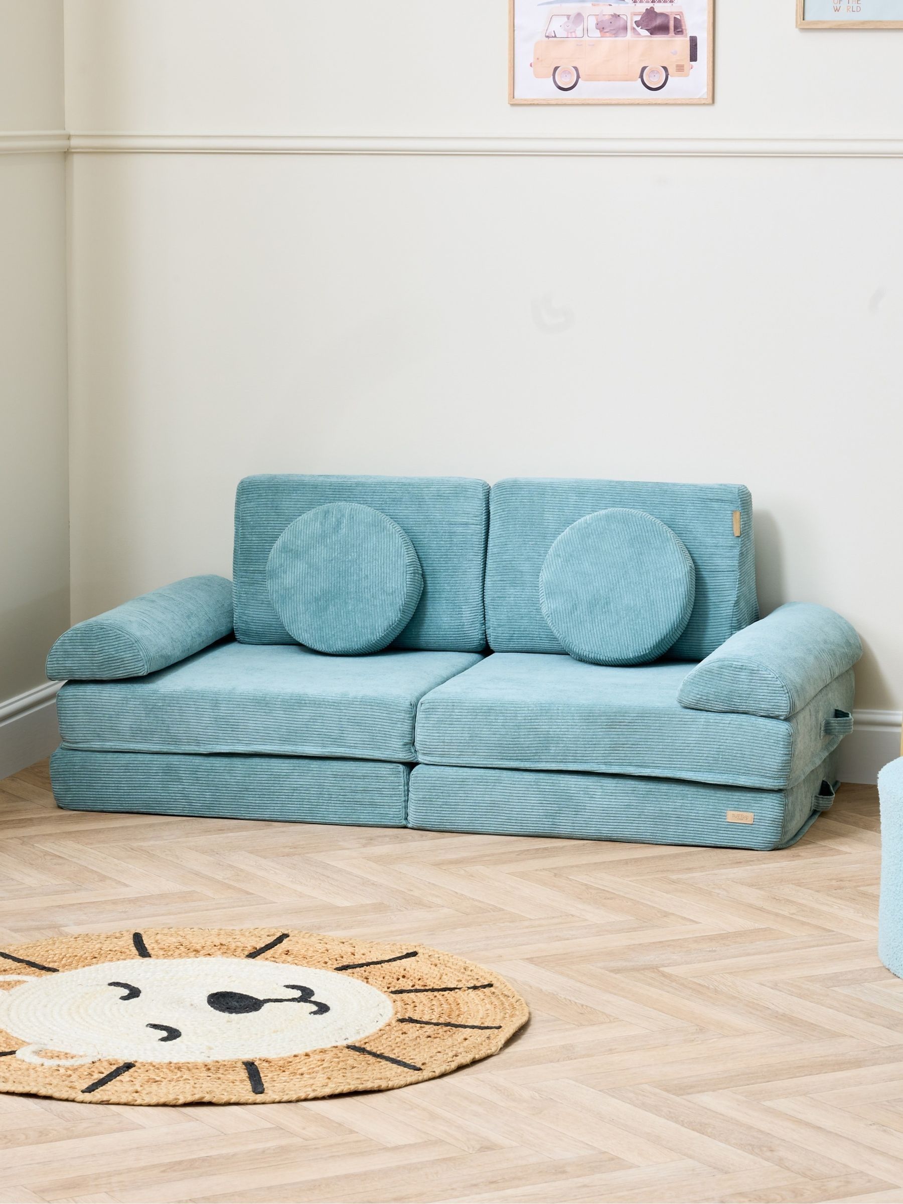 Tutti Bambini Ocean Stone Playrama Montessori Kids Play Sofa - Image 1 of 6 Tutti Bambini Ocean Stone Playrama Montessori Kids Play Sofa - Image 1 of 6