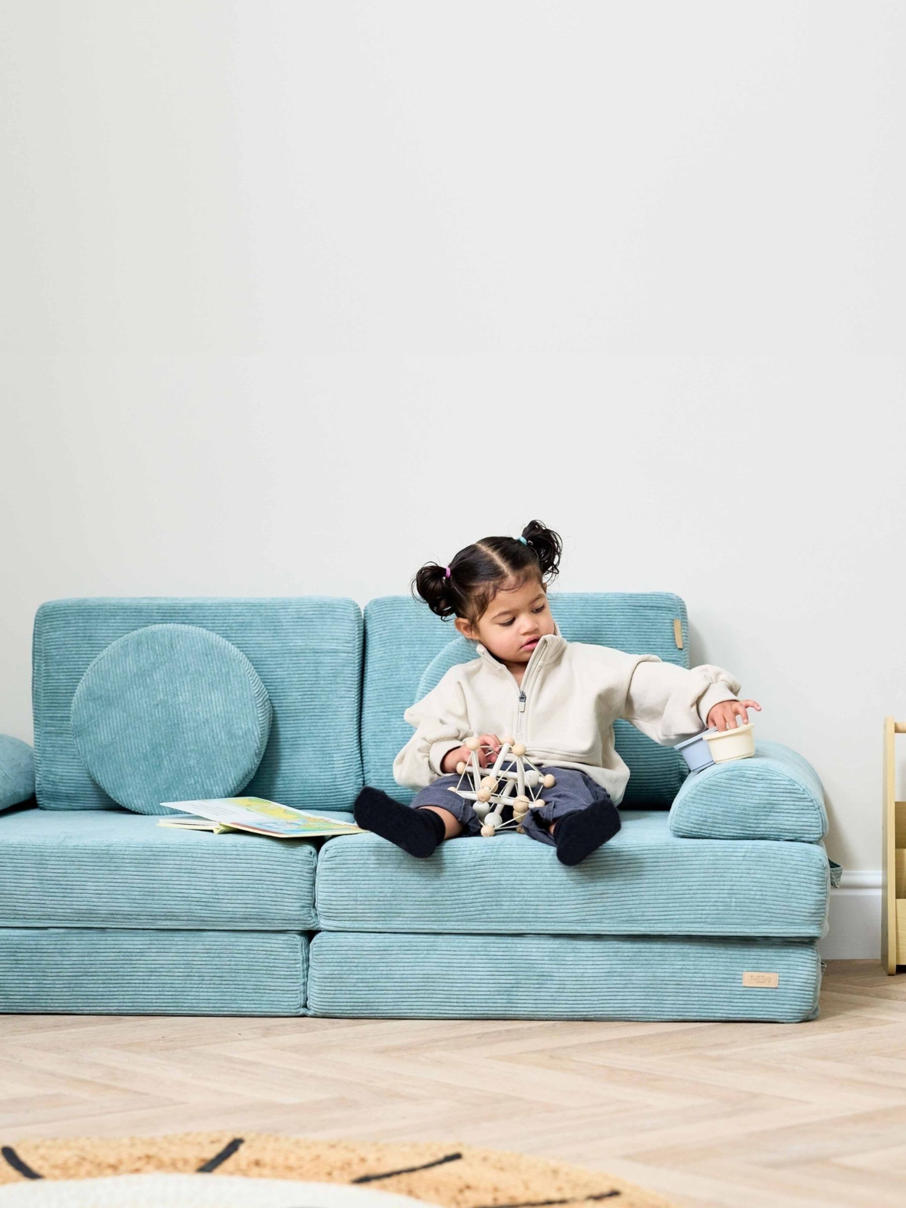 Tutti Bambini Ocean Stone Playrama Montessori Kids Play Sofa - Image 2 of 6