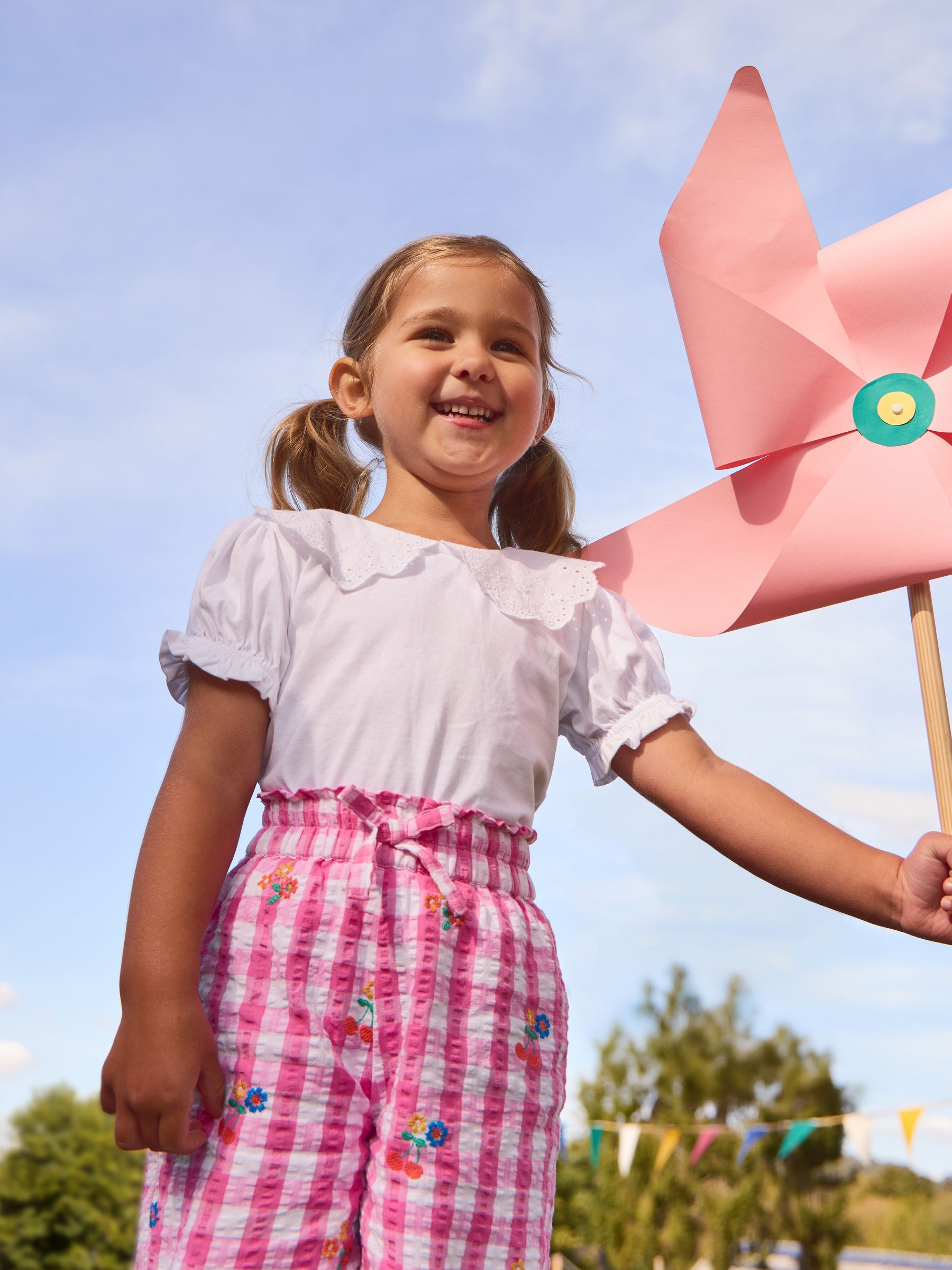 White 3- Pack Broderie Collar T-shirt - Image 1 of 6