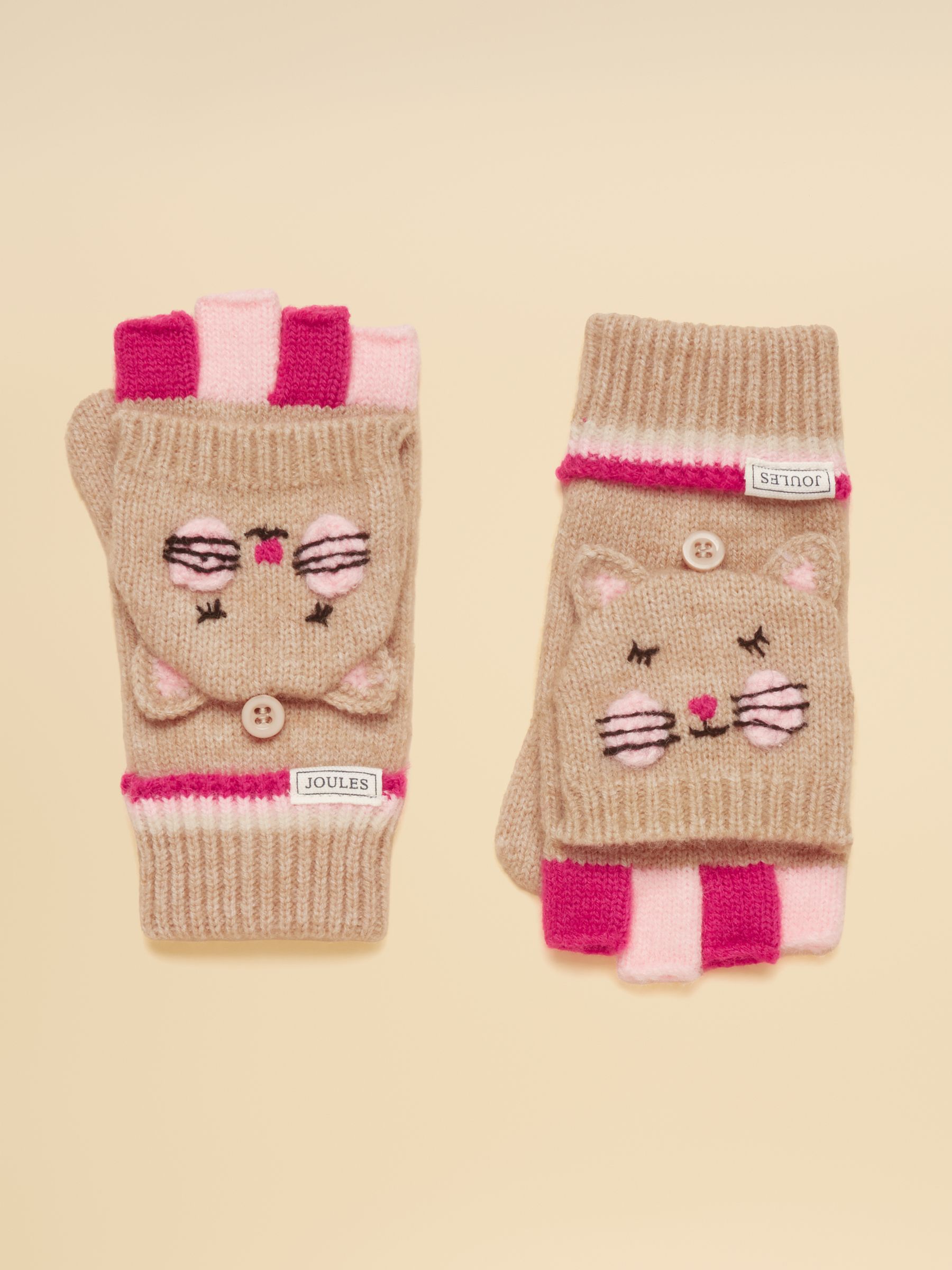 Kids' Fold-Over Oat Cat Character Gloves - Image 1 of 4