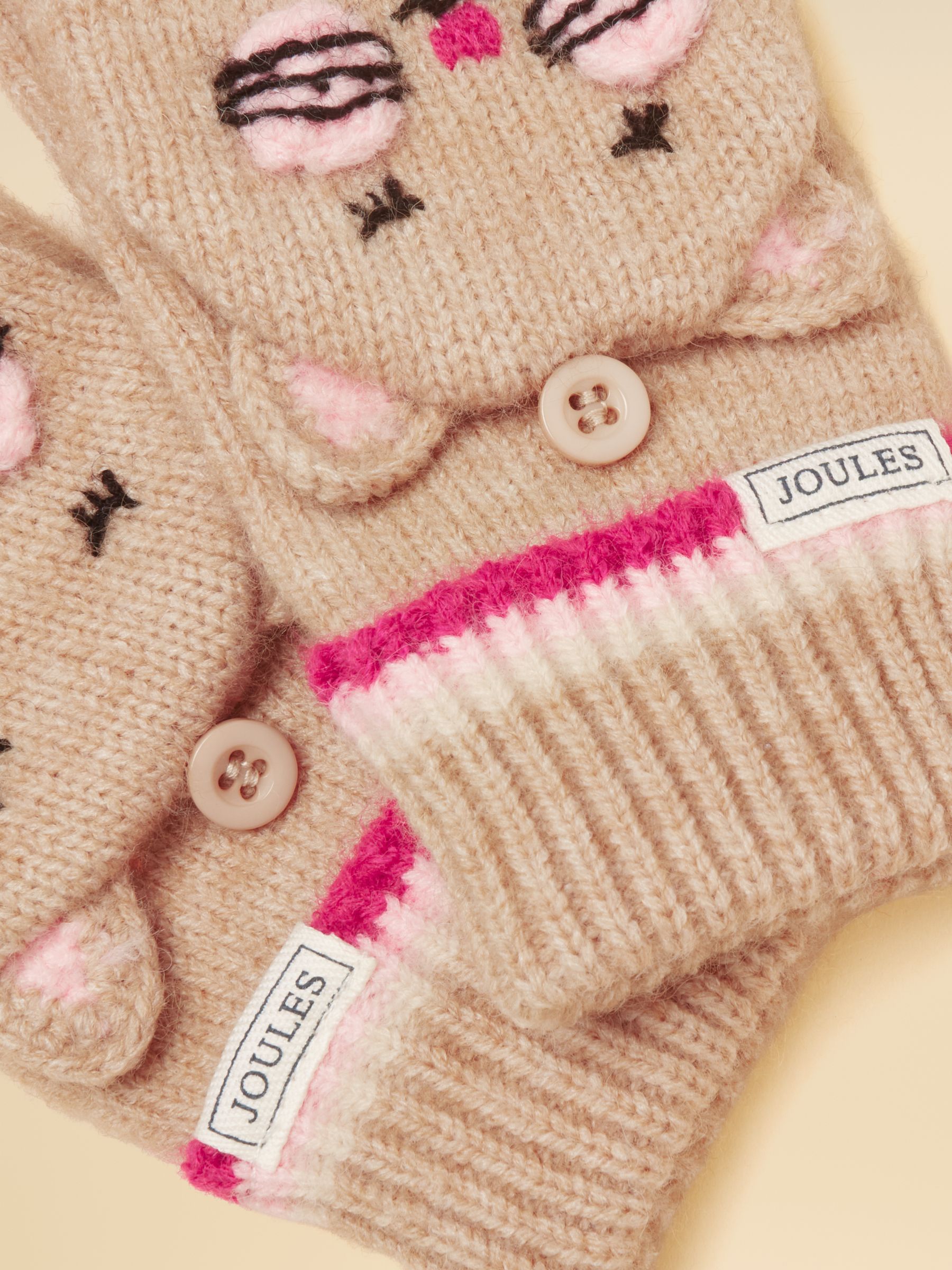 Kids' Fold-Over Oat Cat Character Gloves - Image 3 of 4