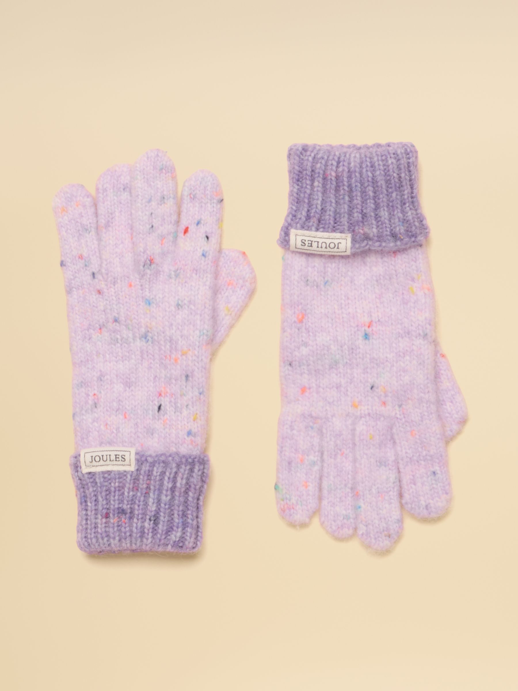 Colourblock Lilac Purple Gloves - Image 1 of 3